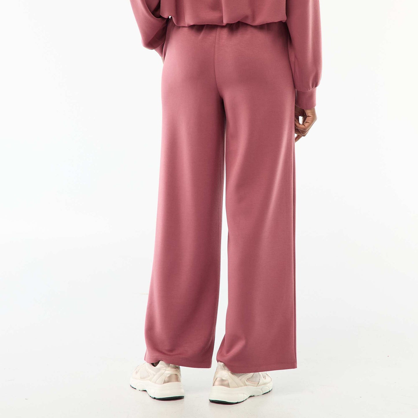 Pantalon jogging large maille douce BORDEAUX