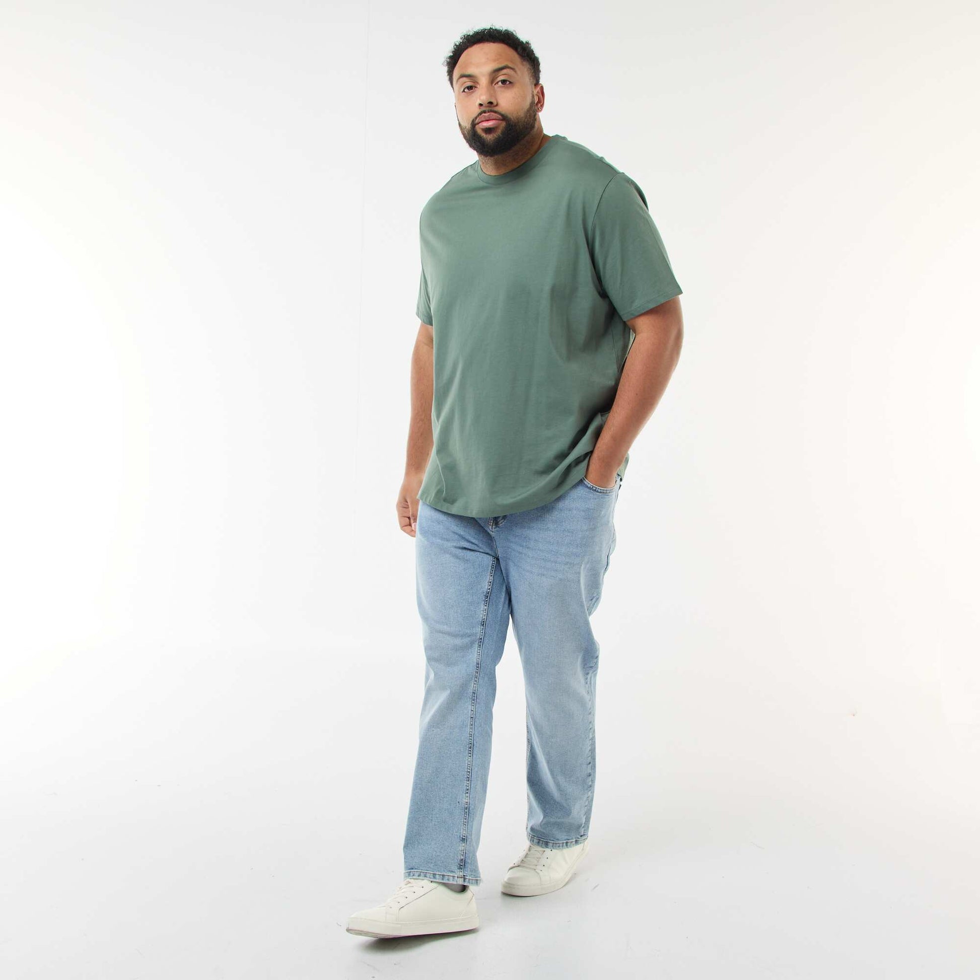 T-shirt en coton au toucher doux VERT