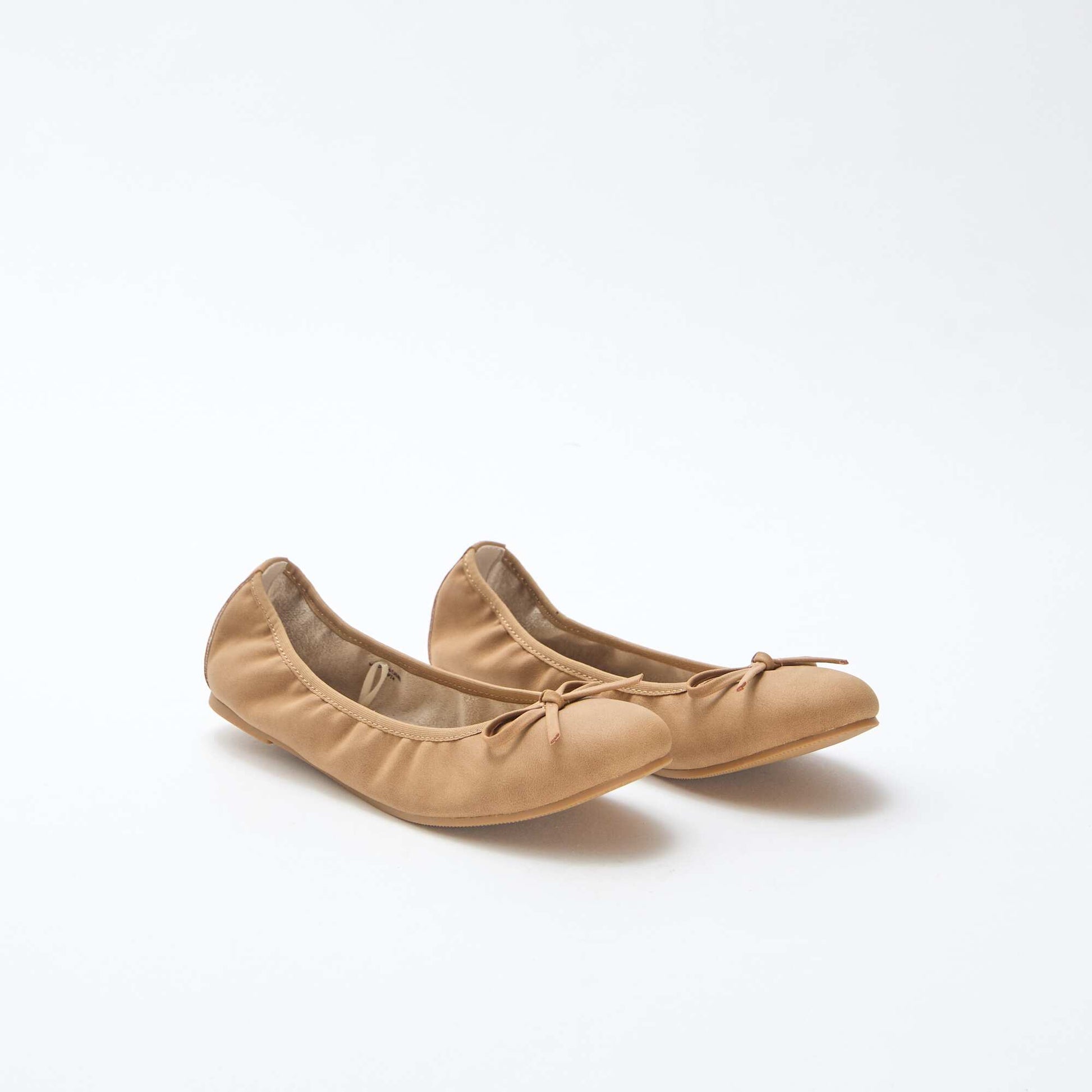 Ballerines plates unie MARRON