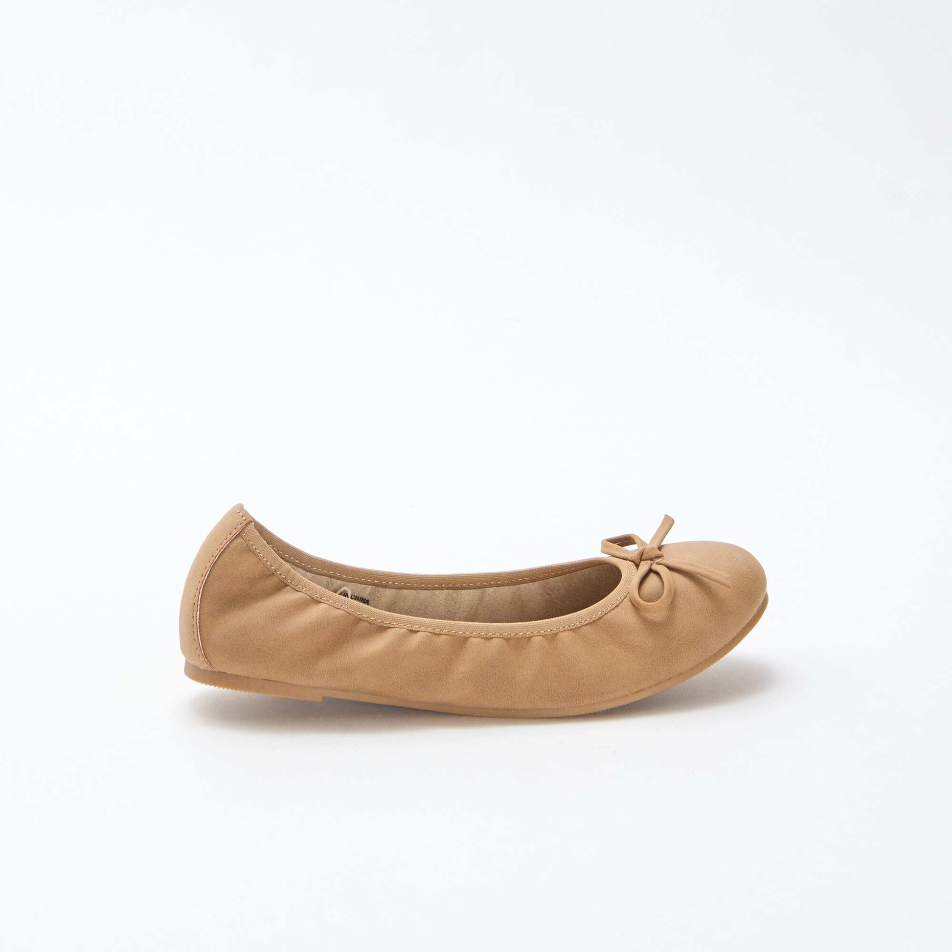 Ballerines plates unie MARRON