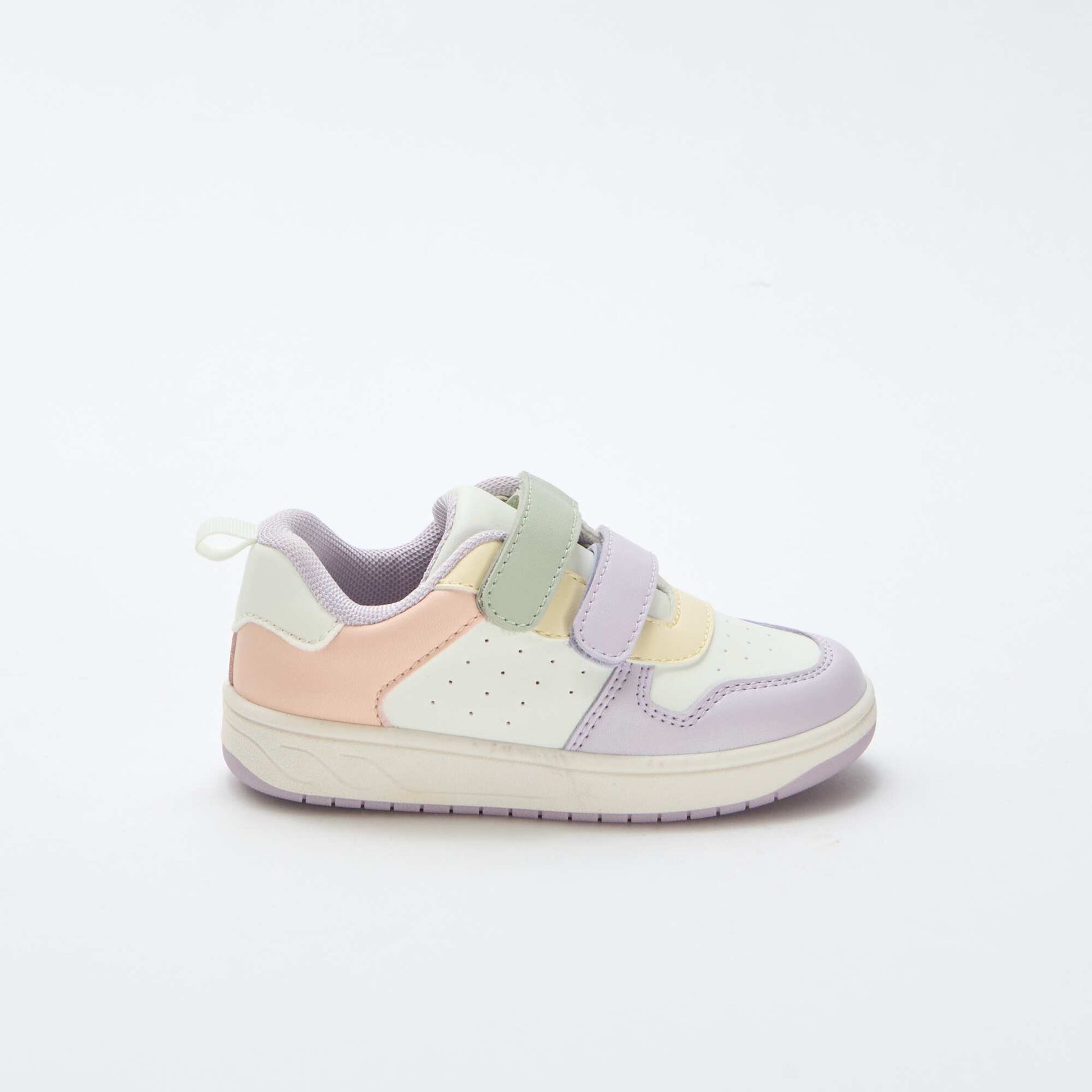 Baskets en simili avec 2 scratchs ROSE