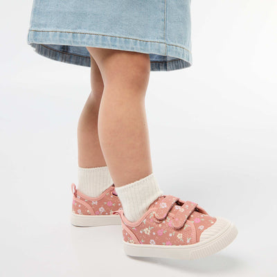 Baskets en toile imprimé damiers ROSE