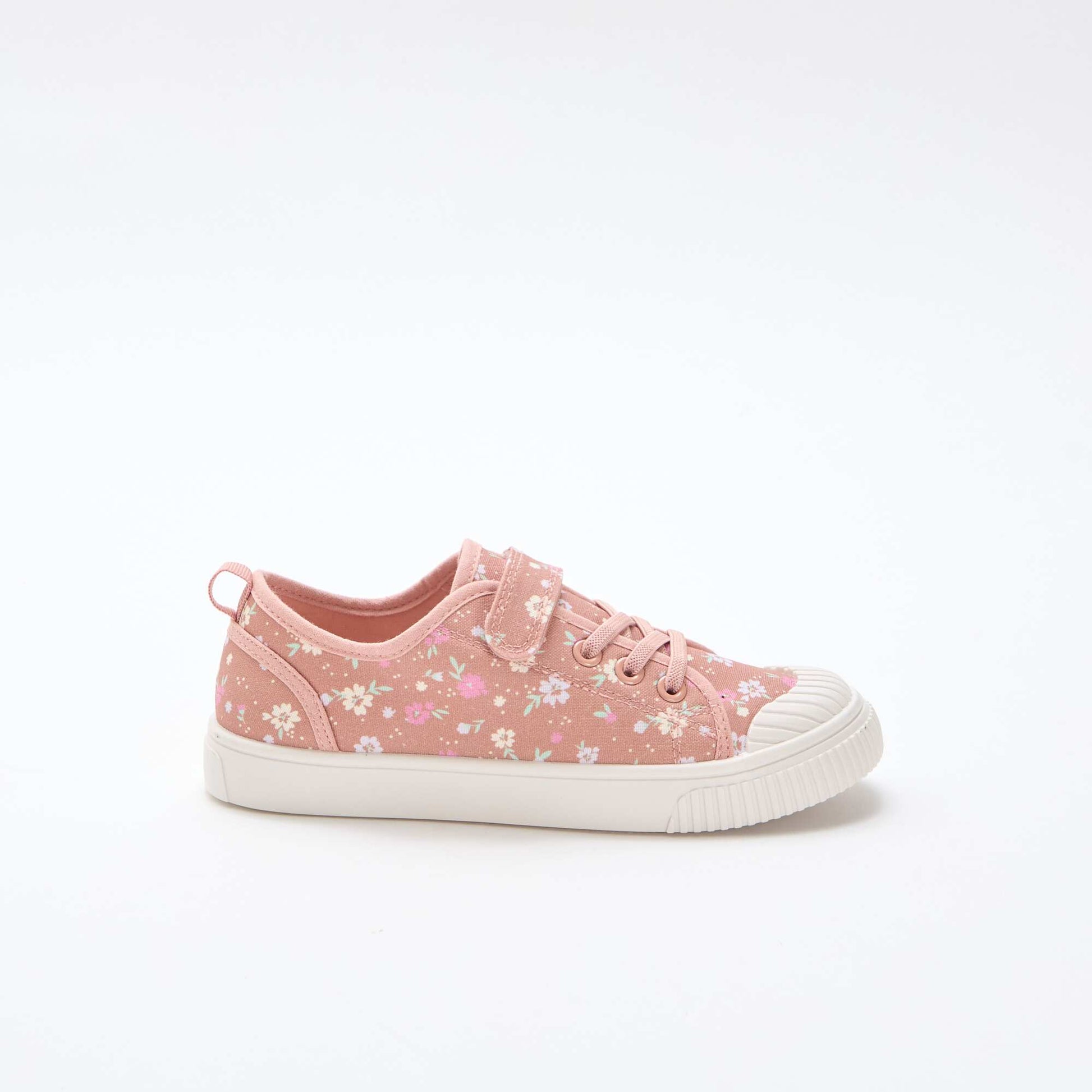 Baskets en toile imprimé fleurs ROSE