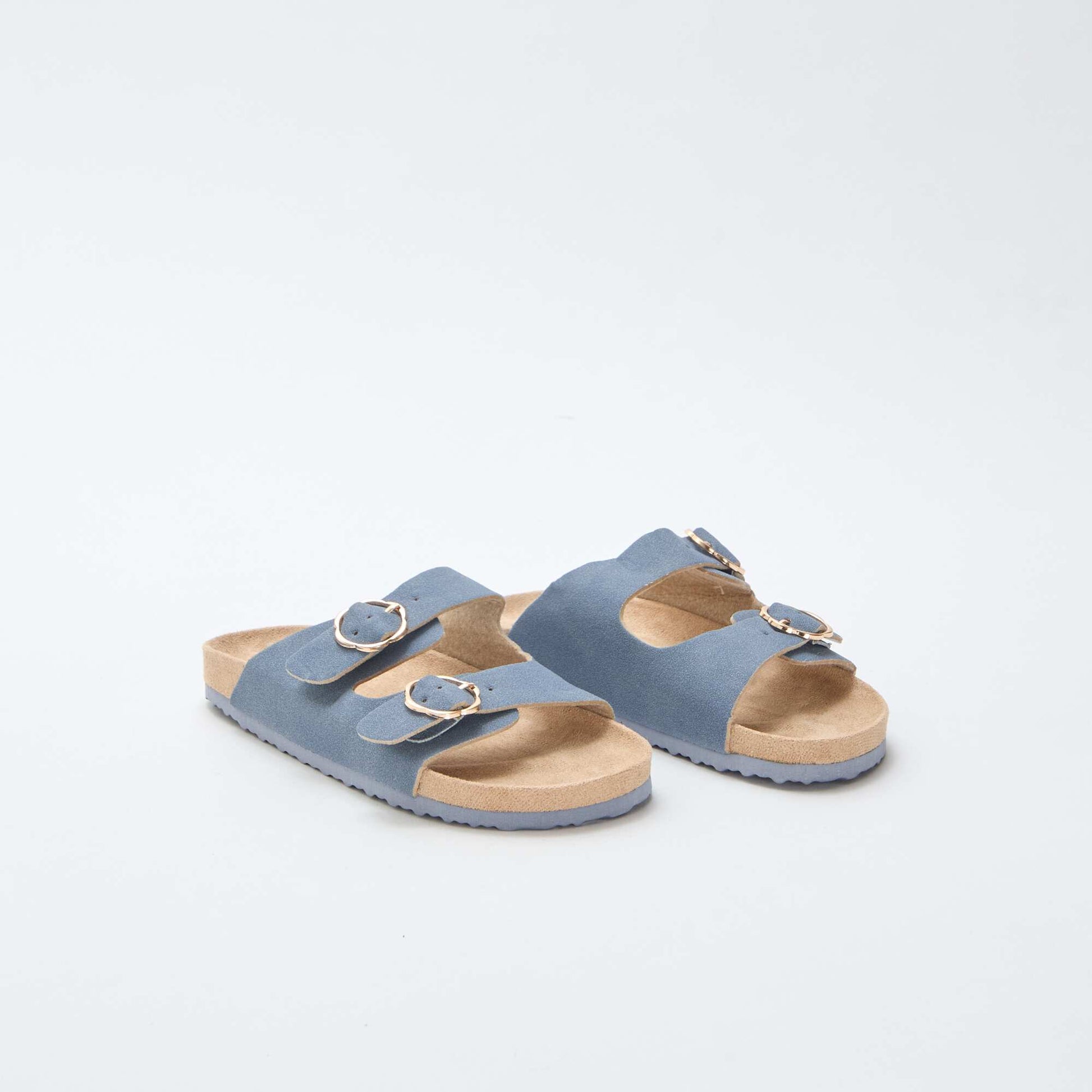 Mules double bride BLEU
