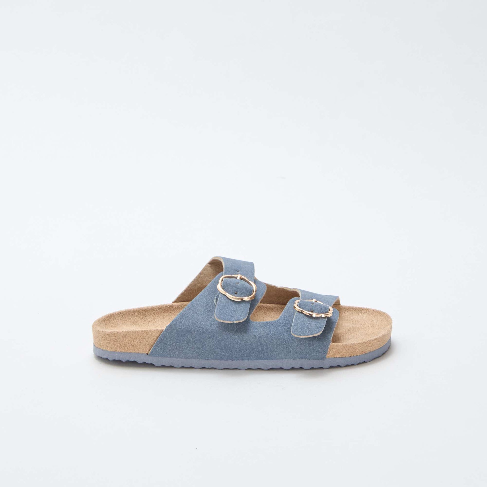 Mules double bride BLEU