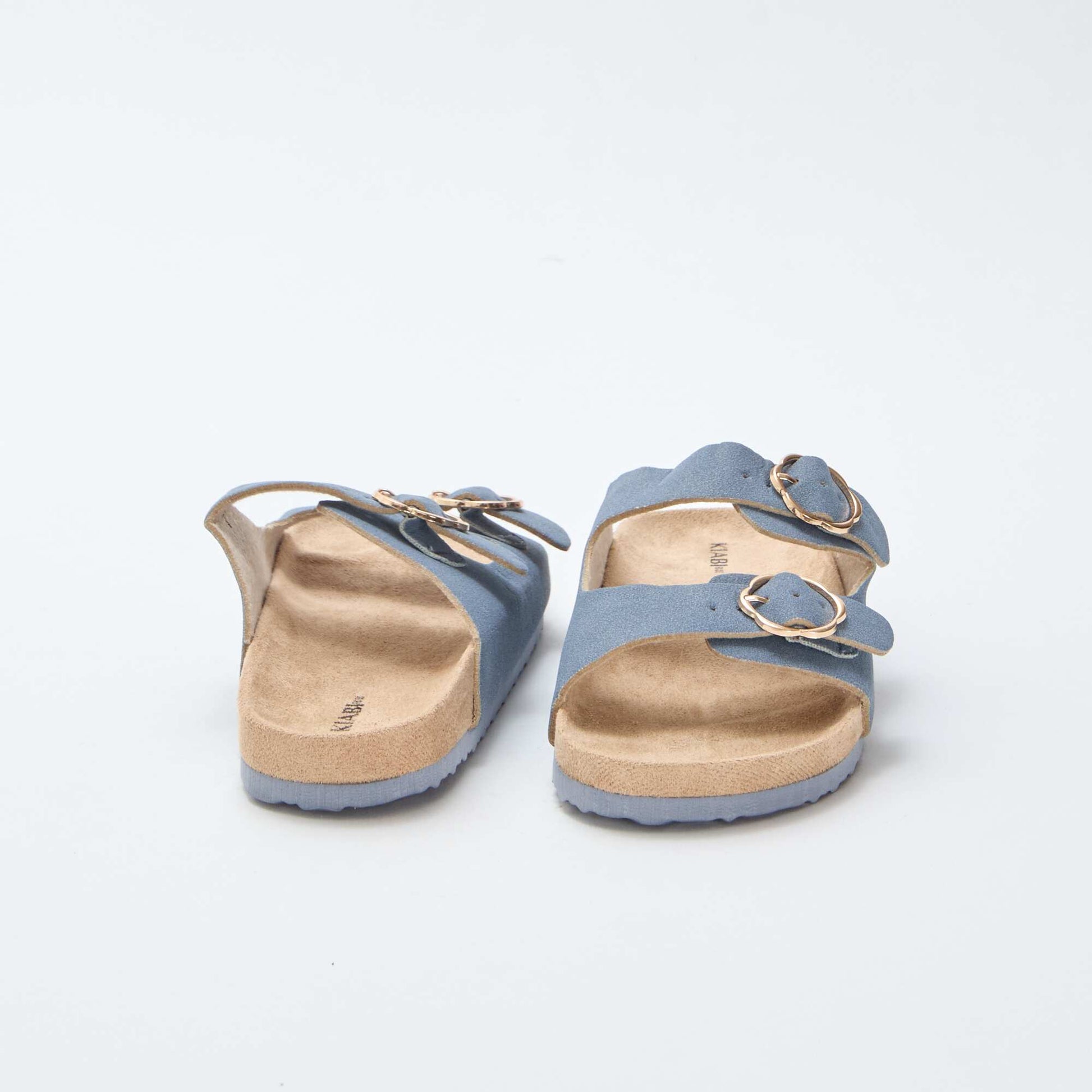 Mules double bride BLEU