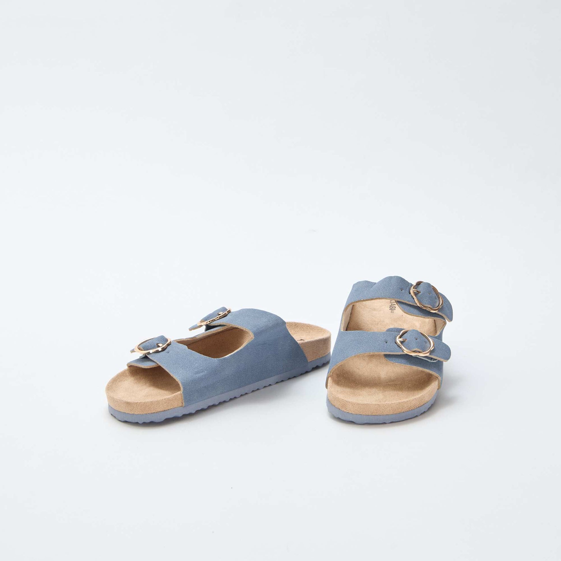 Mules double bride BLEU
