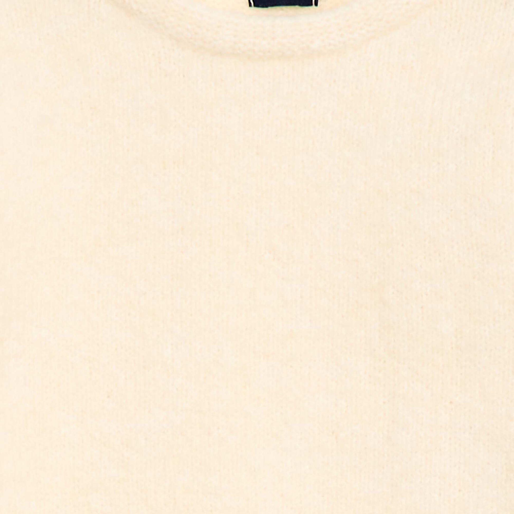 Pull chaud avec manches ballons BLANC
