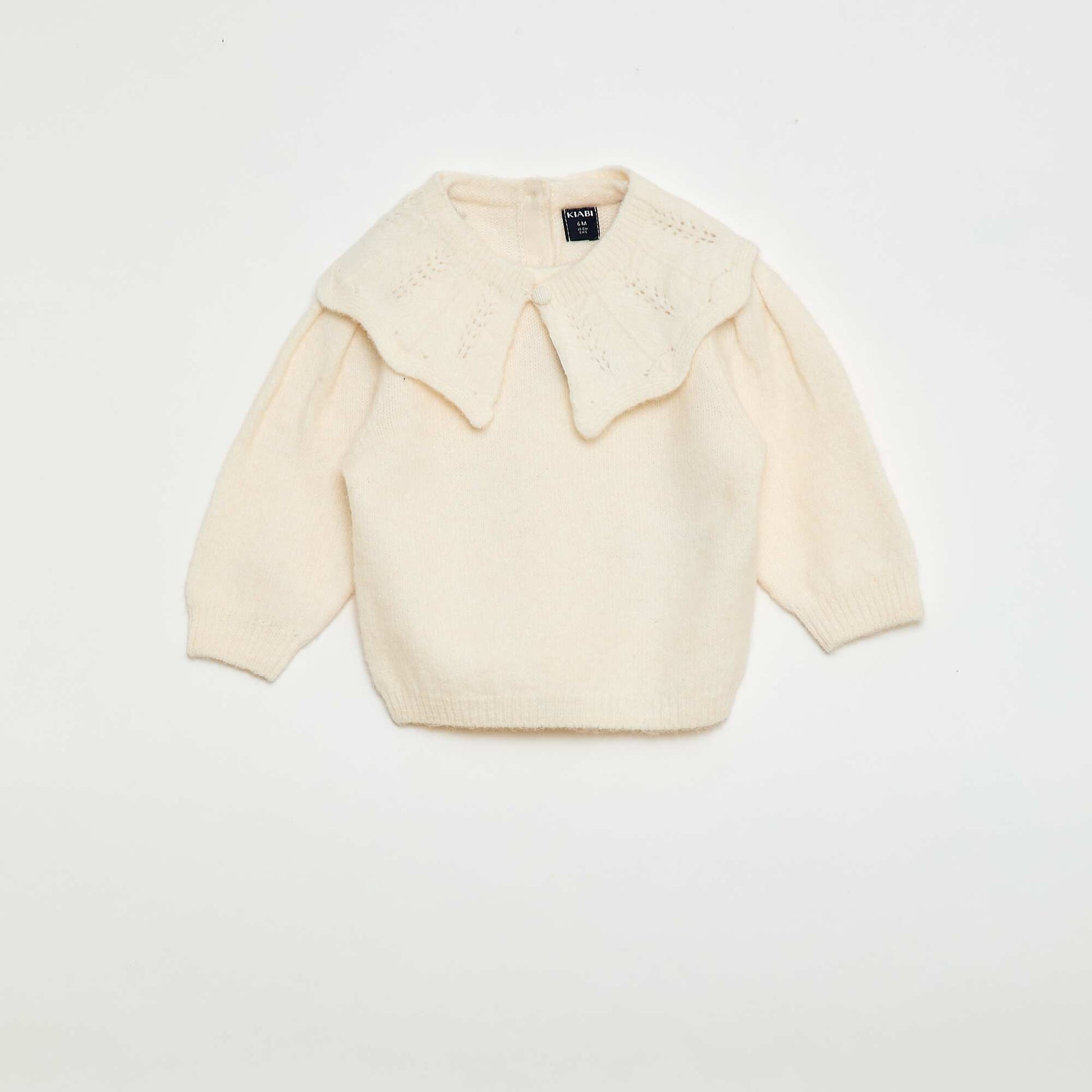 Pull en tricot avec col amovible BEIGE