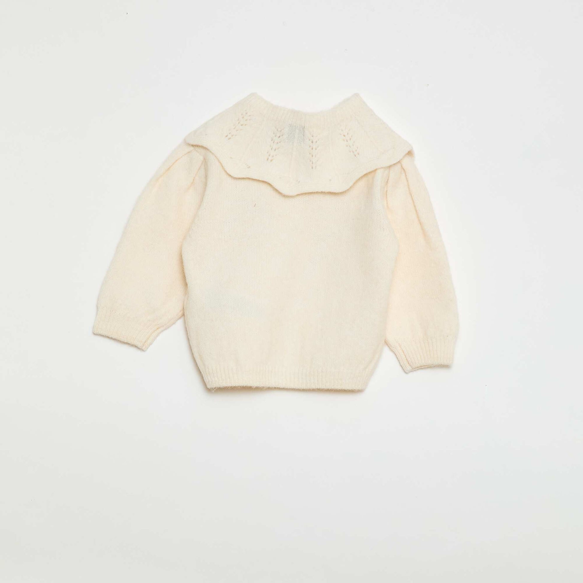 Pull en tricot avec col amovible BEIGE