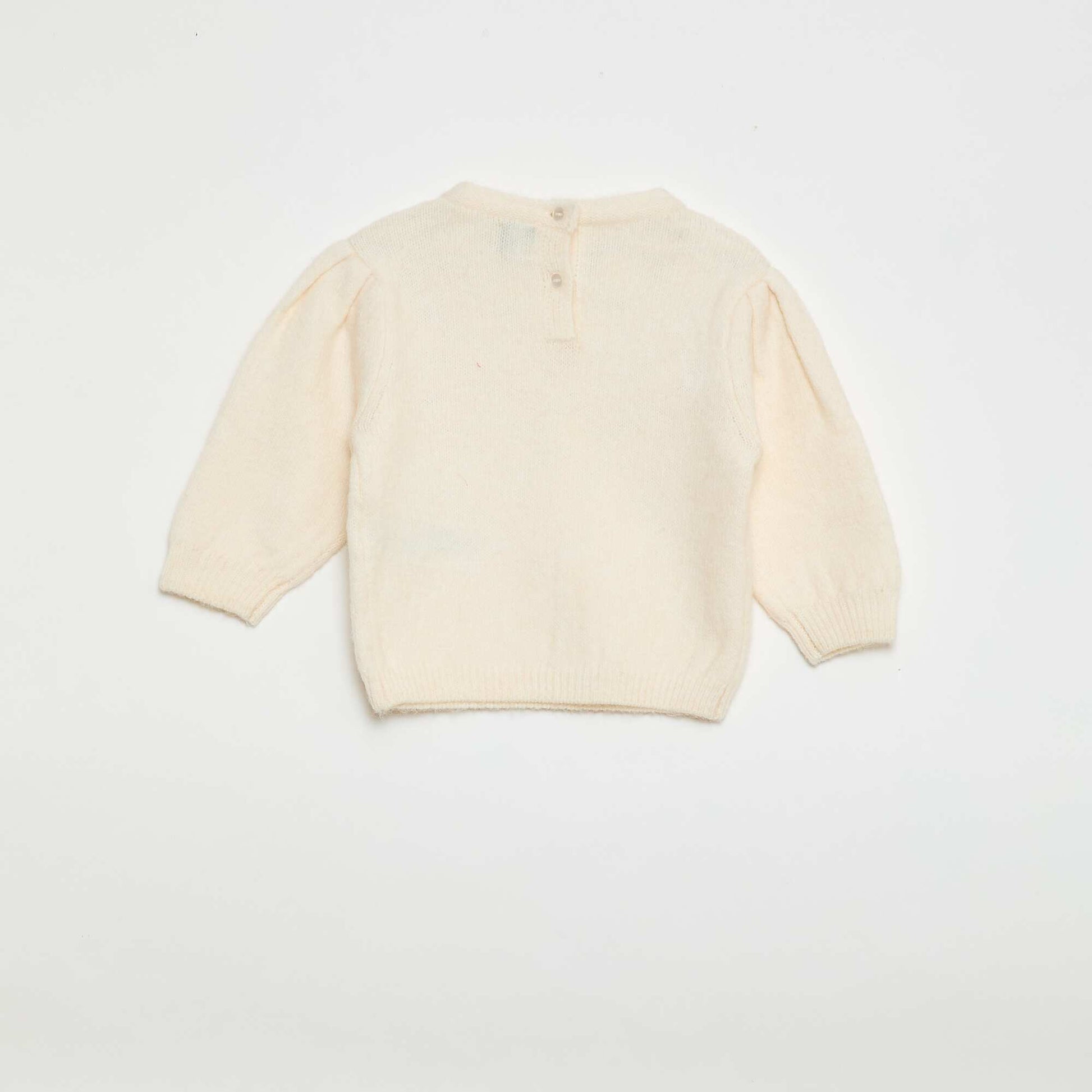 Pull en tricot avec col amovible BEIGE
