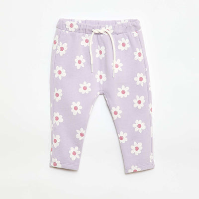 Pantalon jogging à motif VIOLET