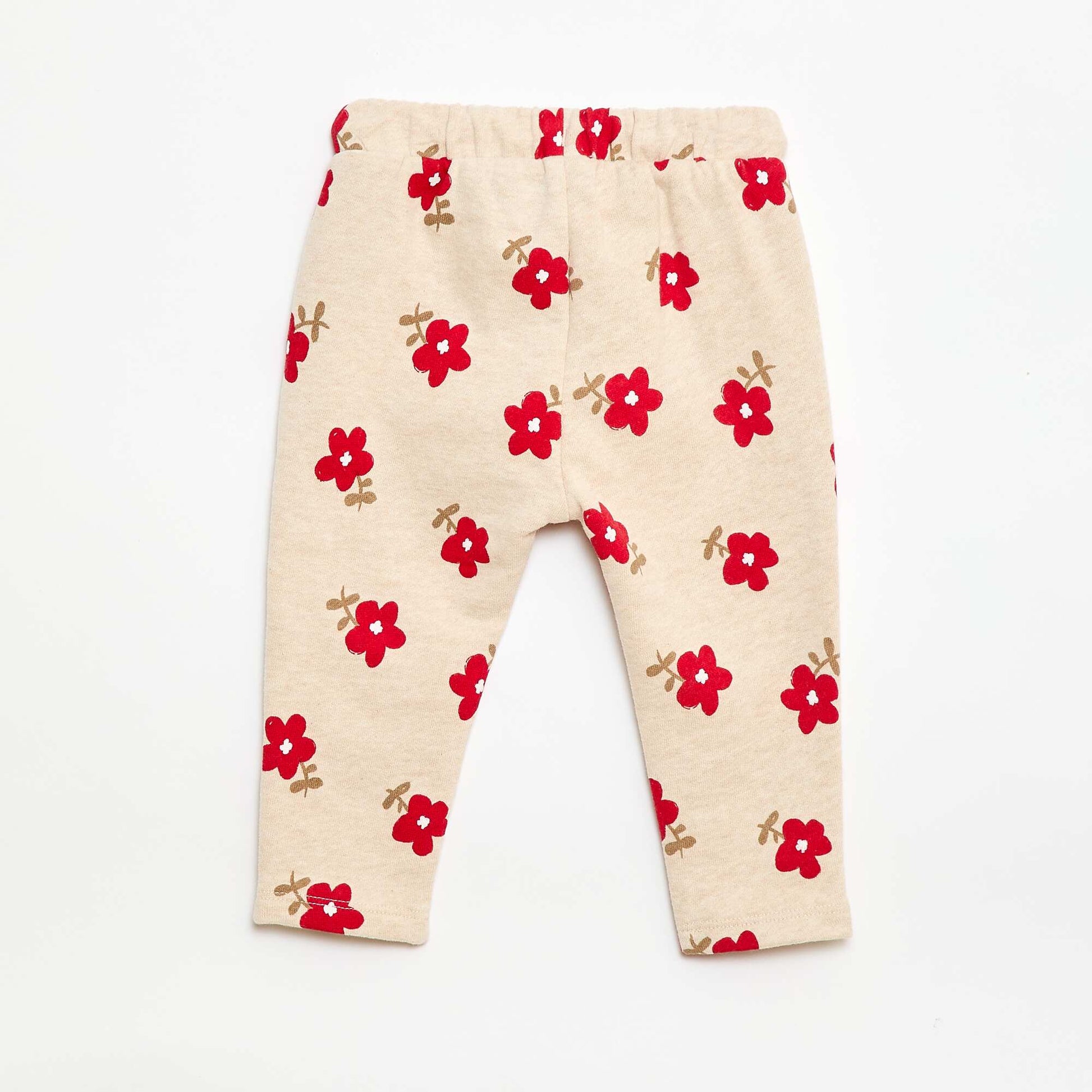 Pantalon jogging à motif BEIGE