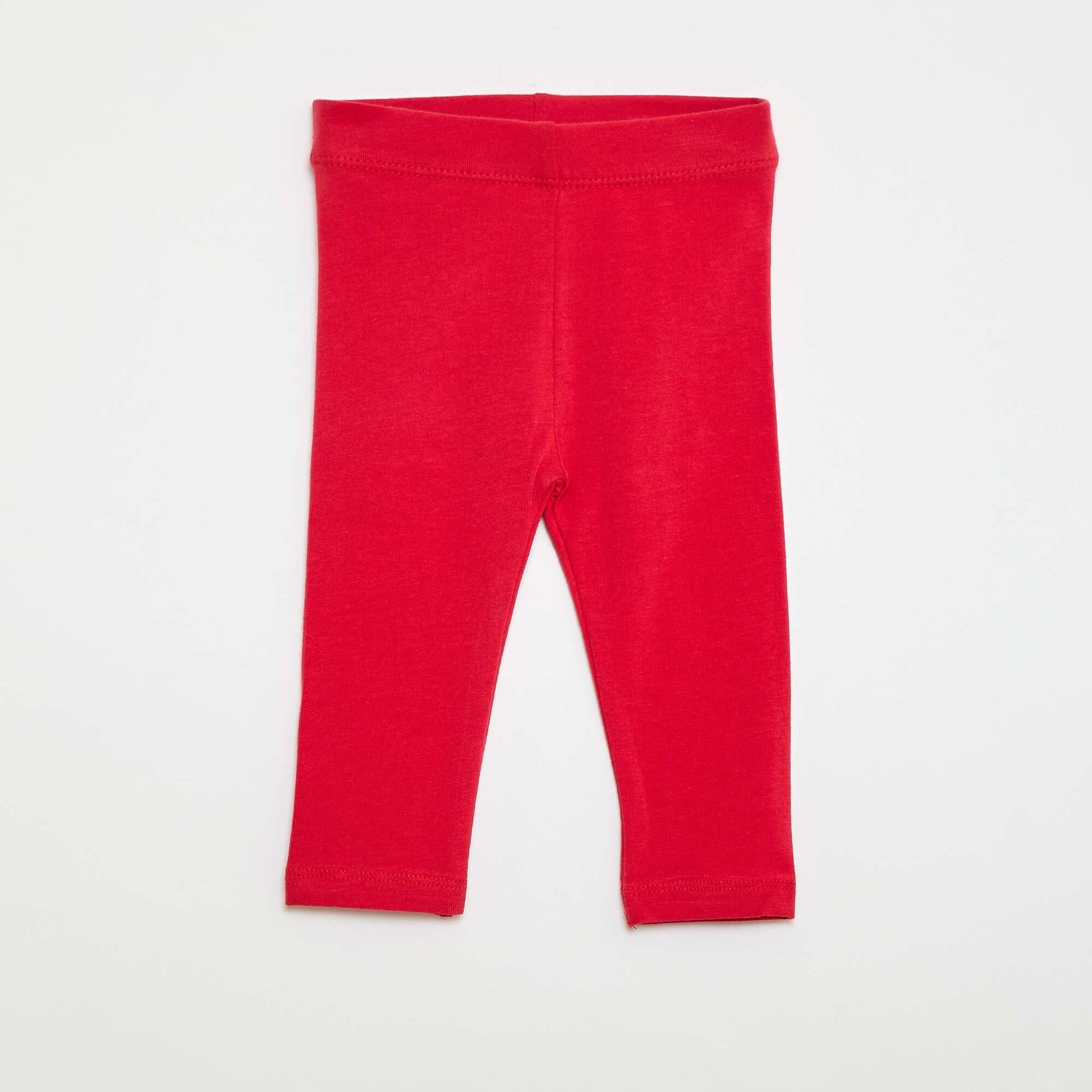 Lot de 2 leggings longs BLANC/ROUGE