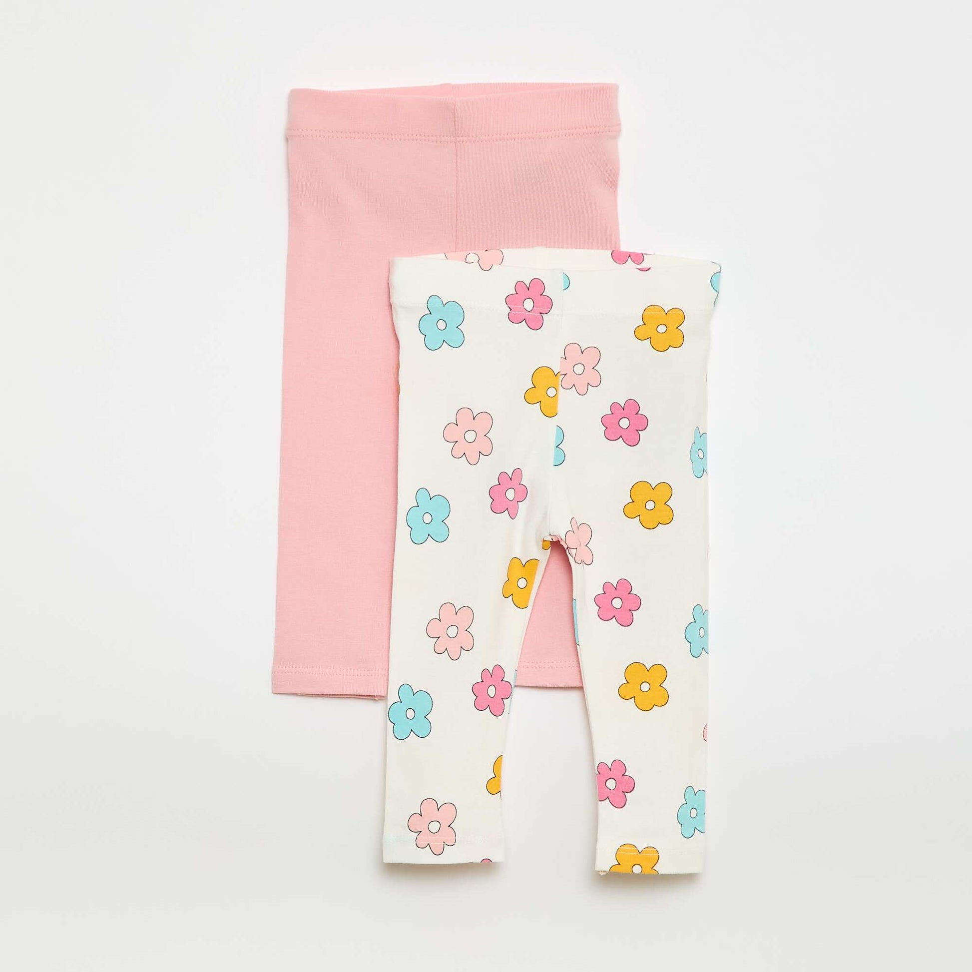 Lot de 2 leggings longs BLANC