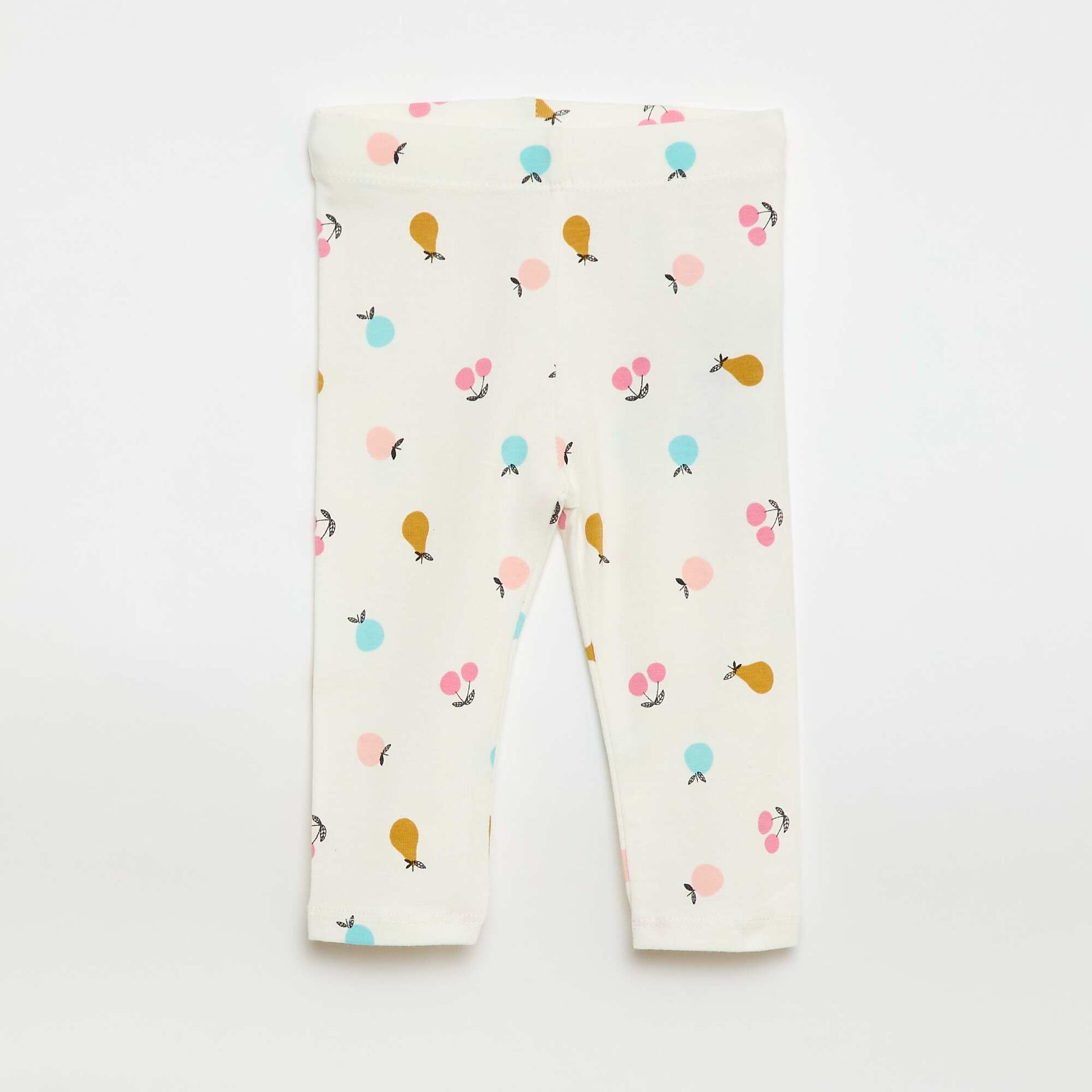 Lot de 2 leggings longs BLANC/VIOLET