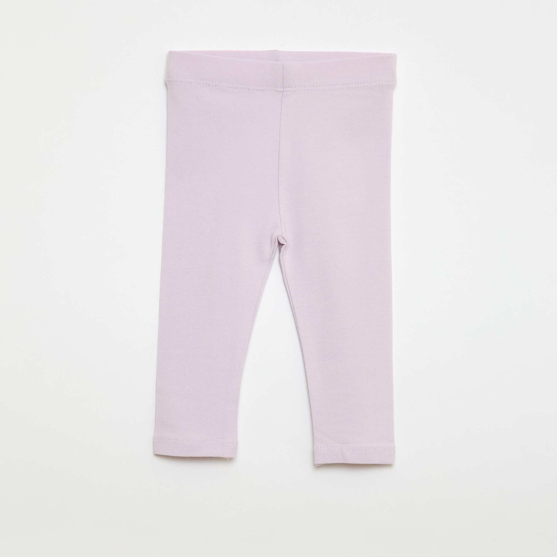 Lot de 2 leggings longs BLANC/VIOLET
