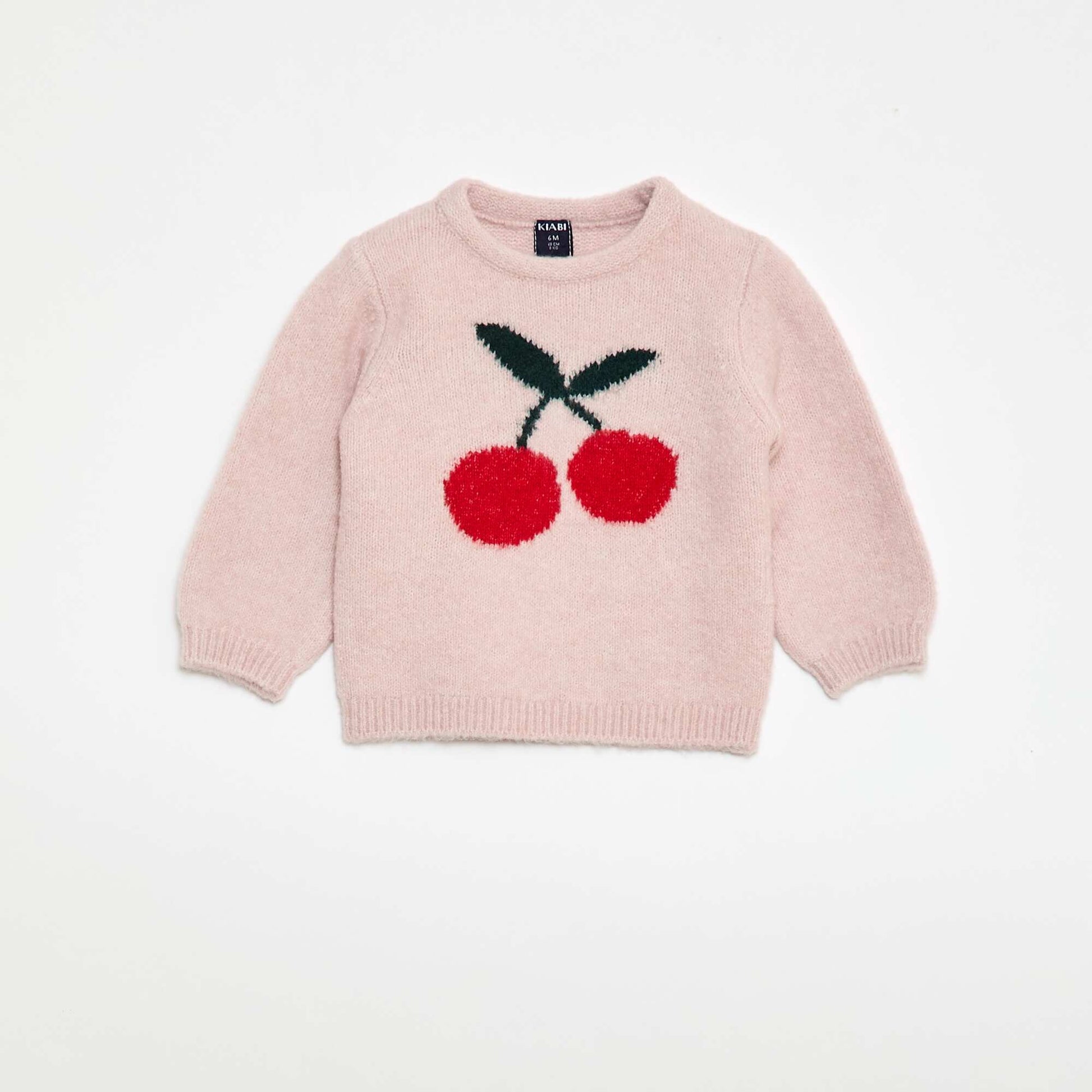 Pull en maille à motif fantaisie ROSE