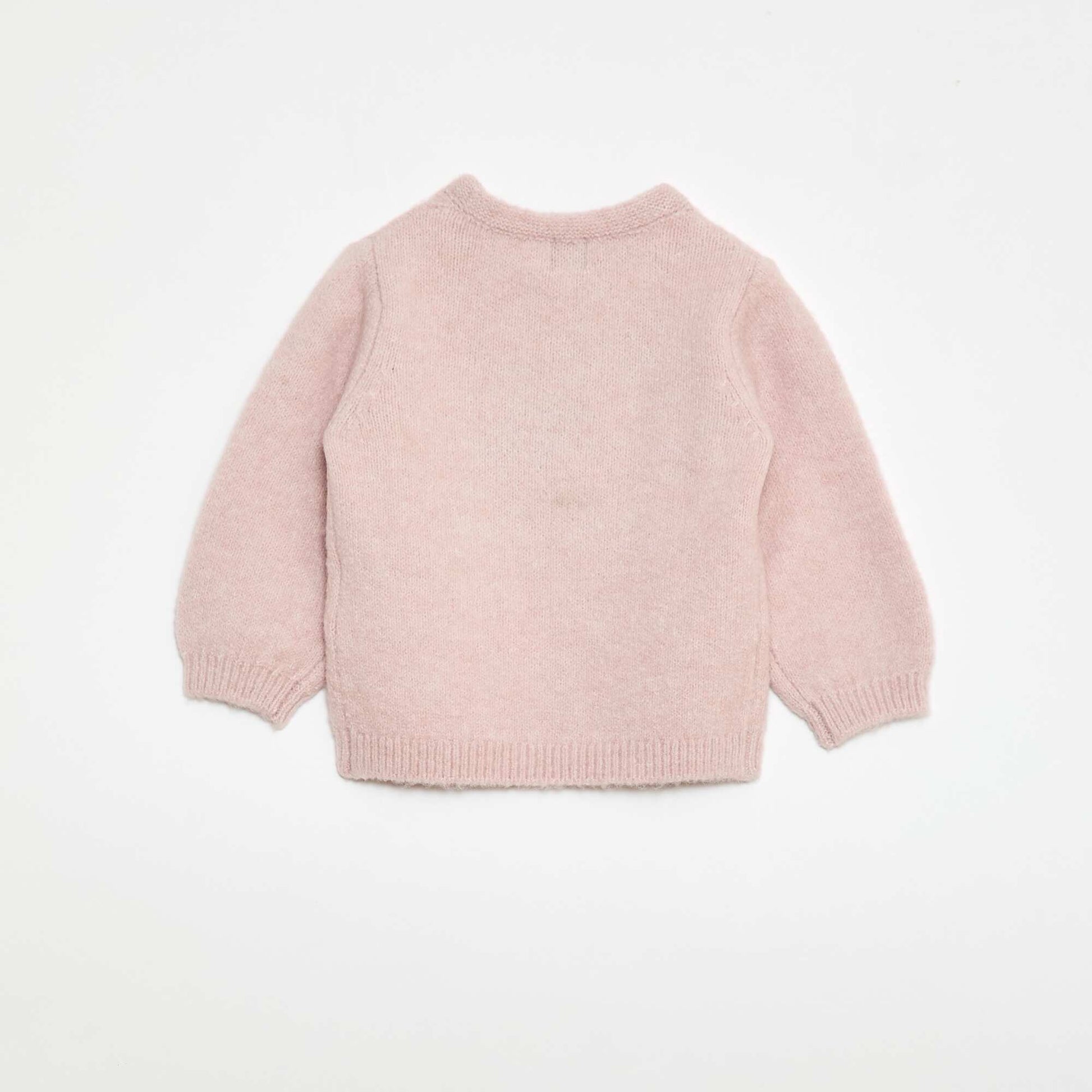 Pull en maille à motif fantaisie ROSE