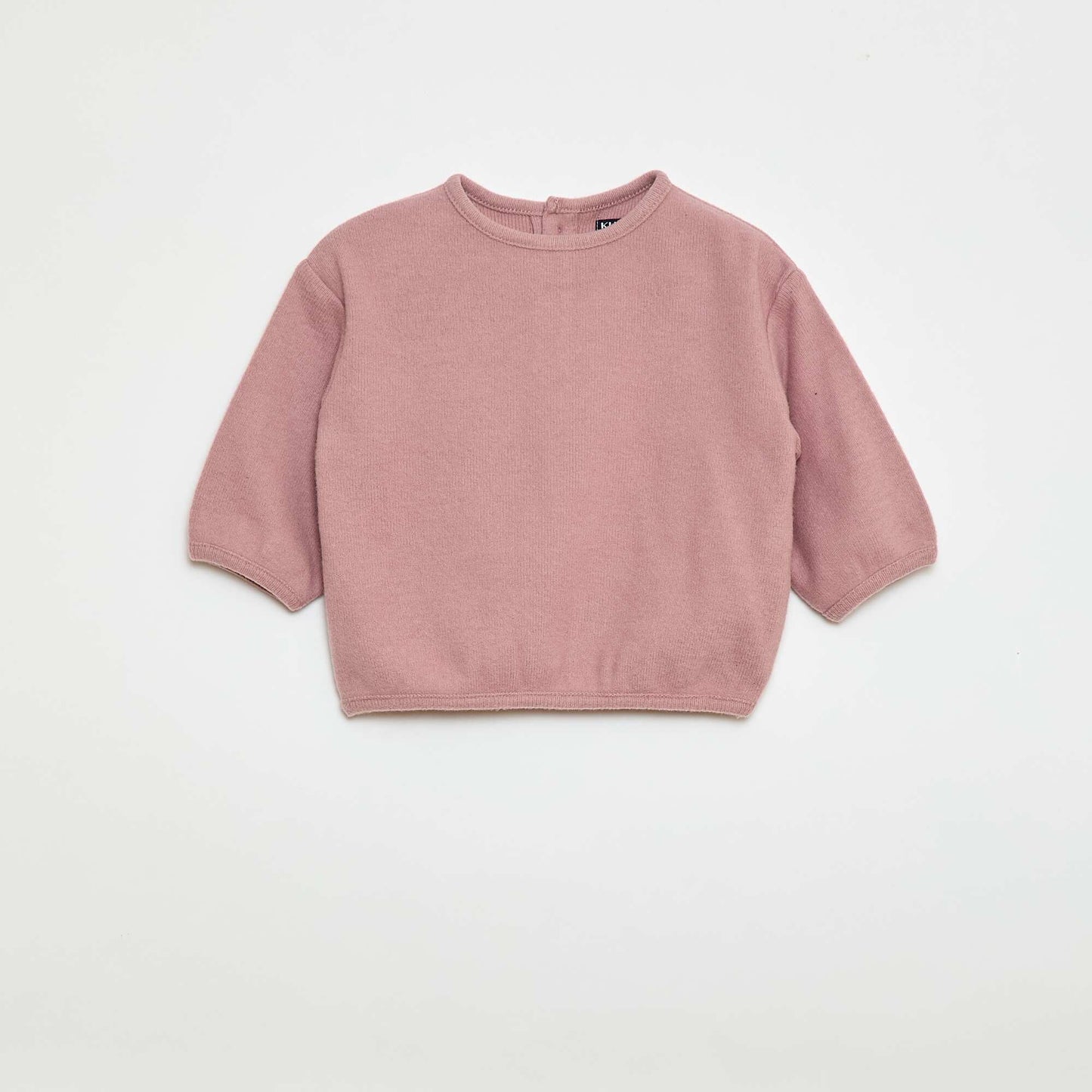 Lot de pull en maille doudou col boutonné BEIGE