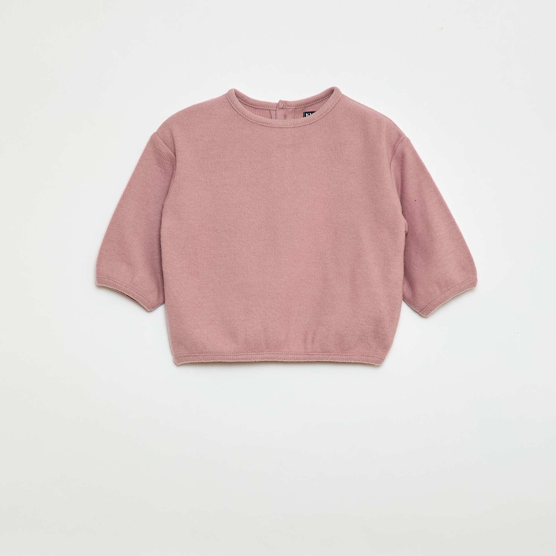 Lot de pull en maille doudou col boutonné BEIGE