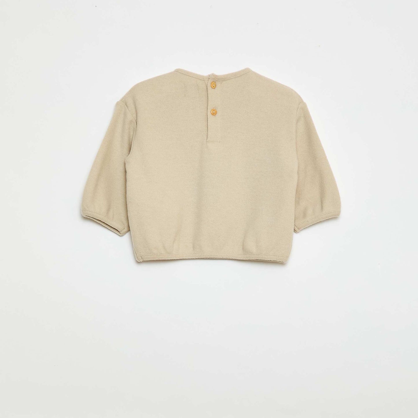 Lot de pull en maille doudou col boutonné GRIS