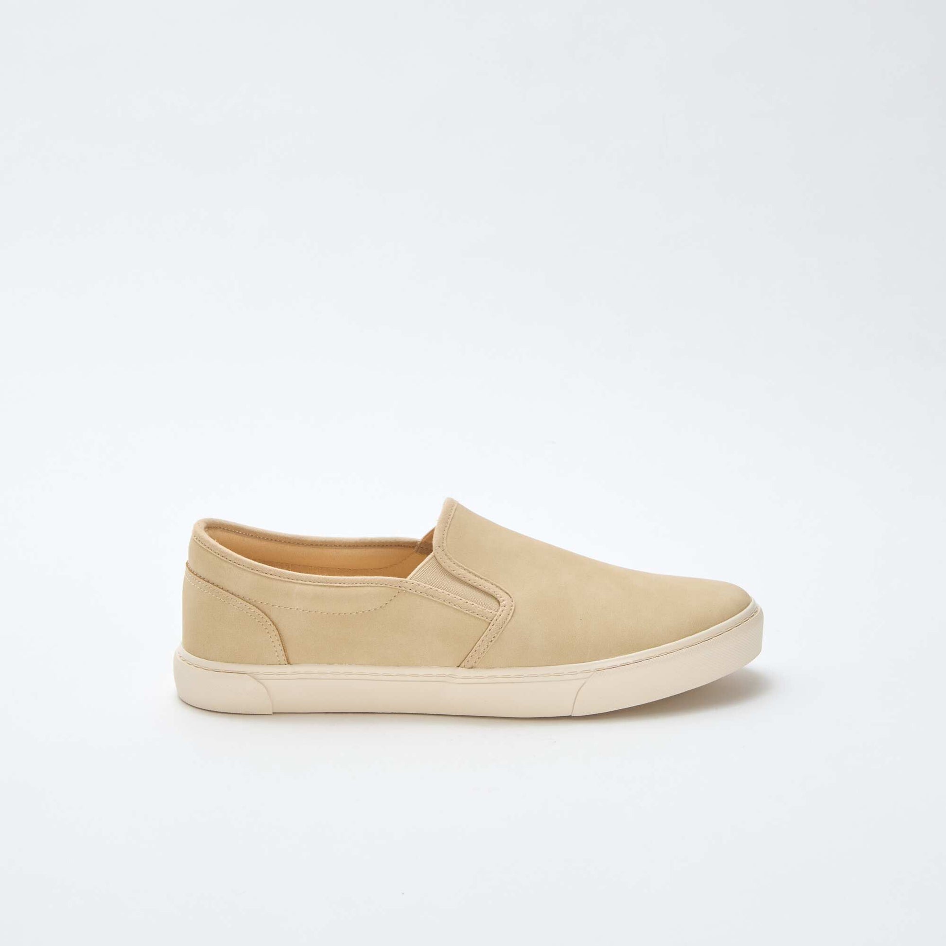 Baskets slip-on type suédine BEIGE