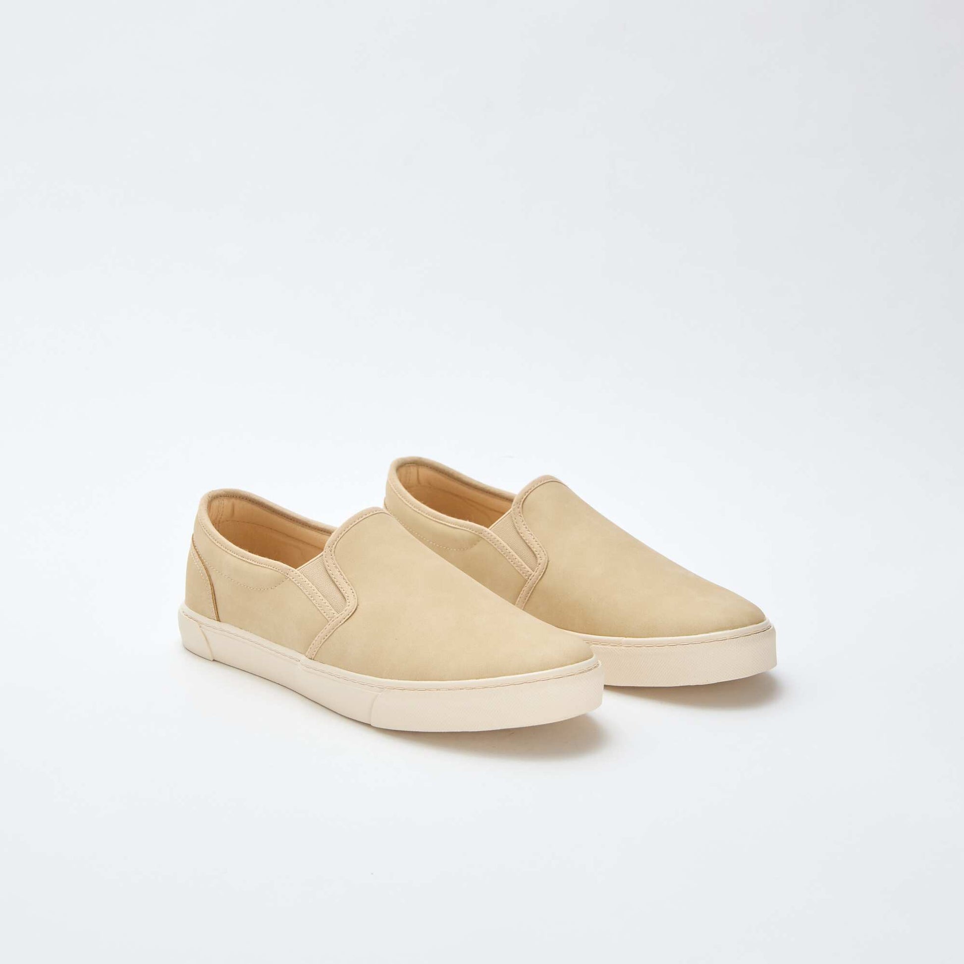 Baskets slip-on type suédine BEIGE