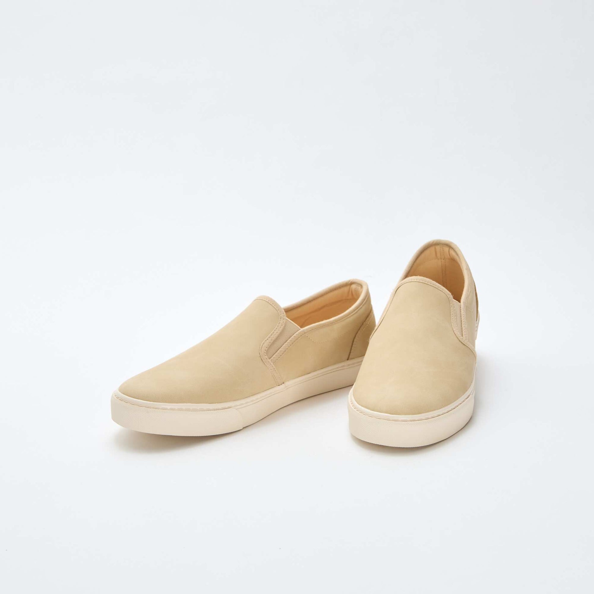 Baskets slip-on type suédine BEIGE