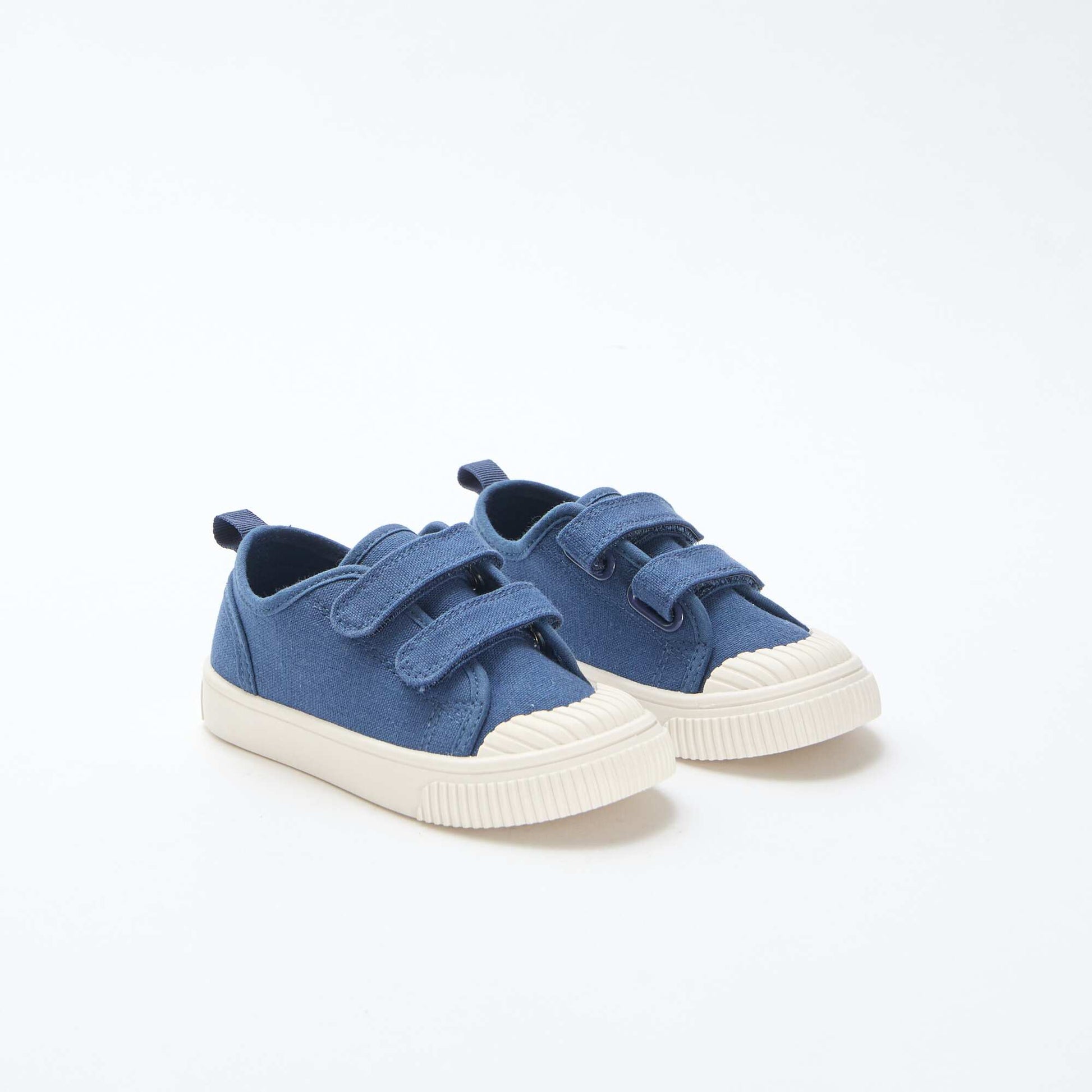 Baskets en toile unie BLEU