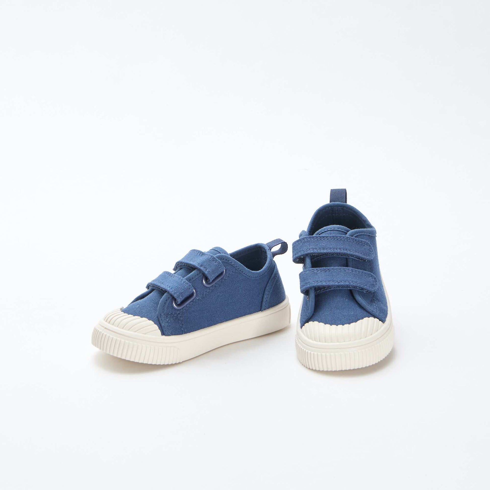 Baskets en toile unie BLEU