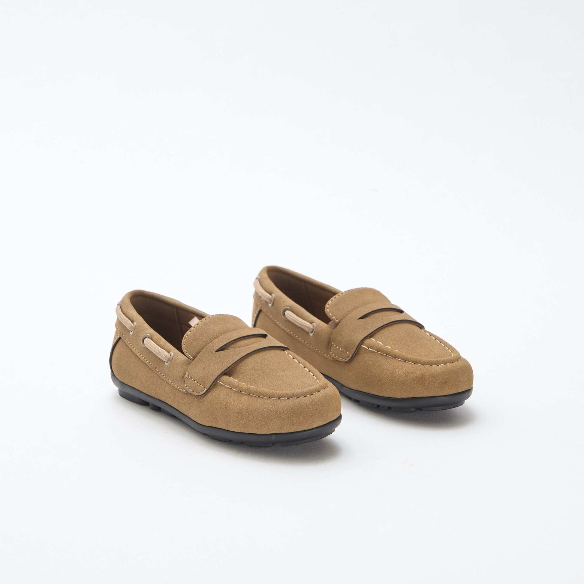 Mocassins unis MARRON