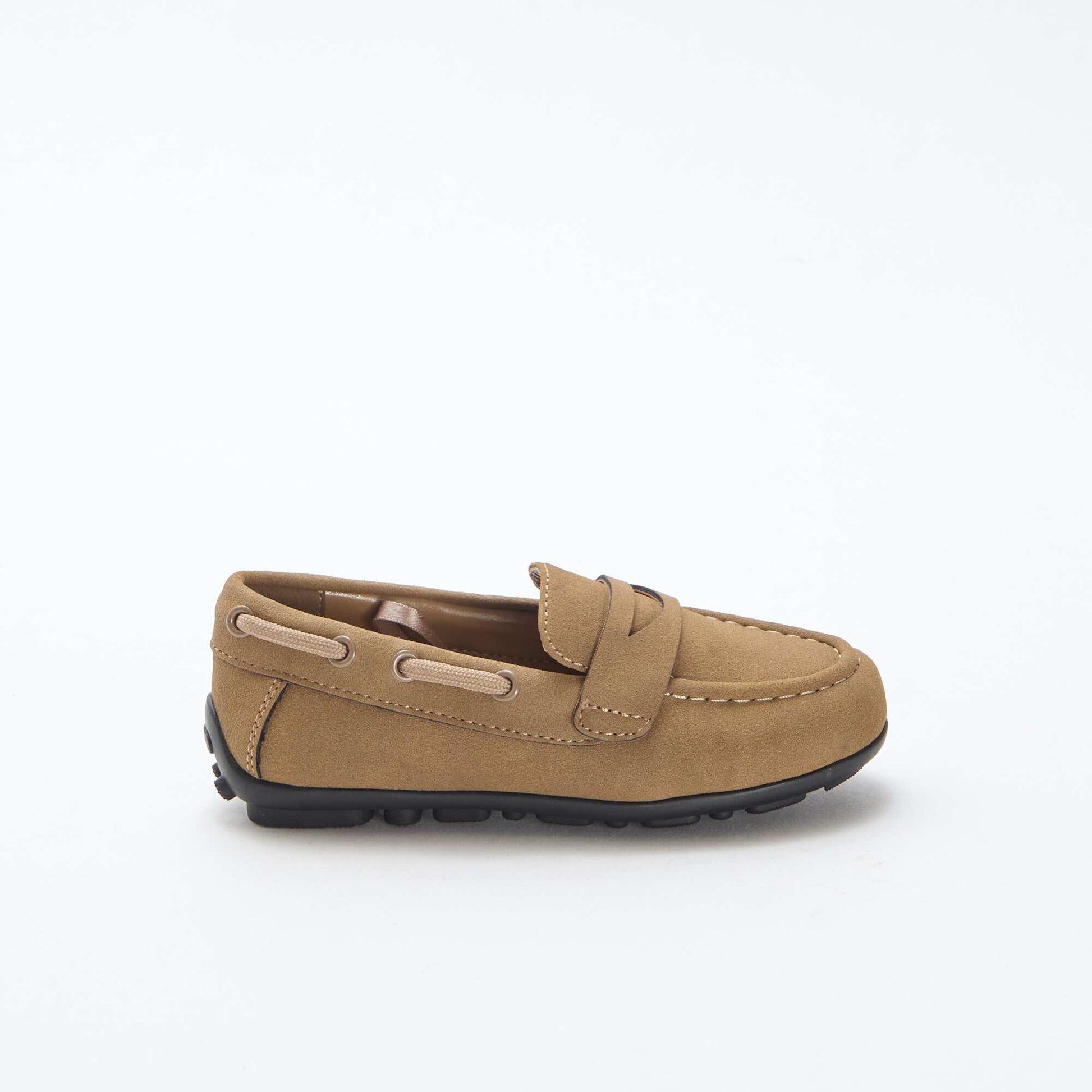Mocassins unis MARRON