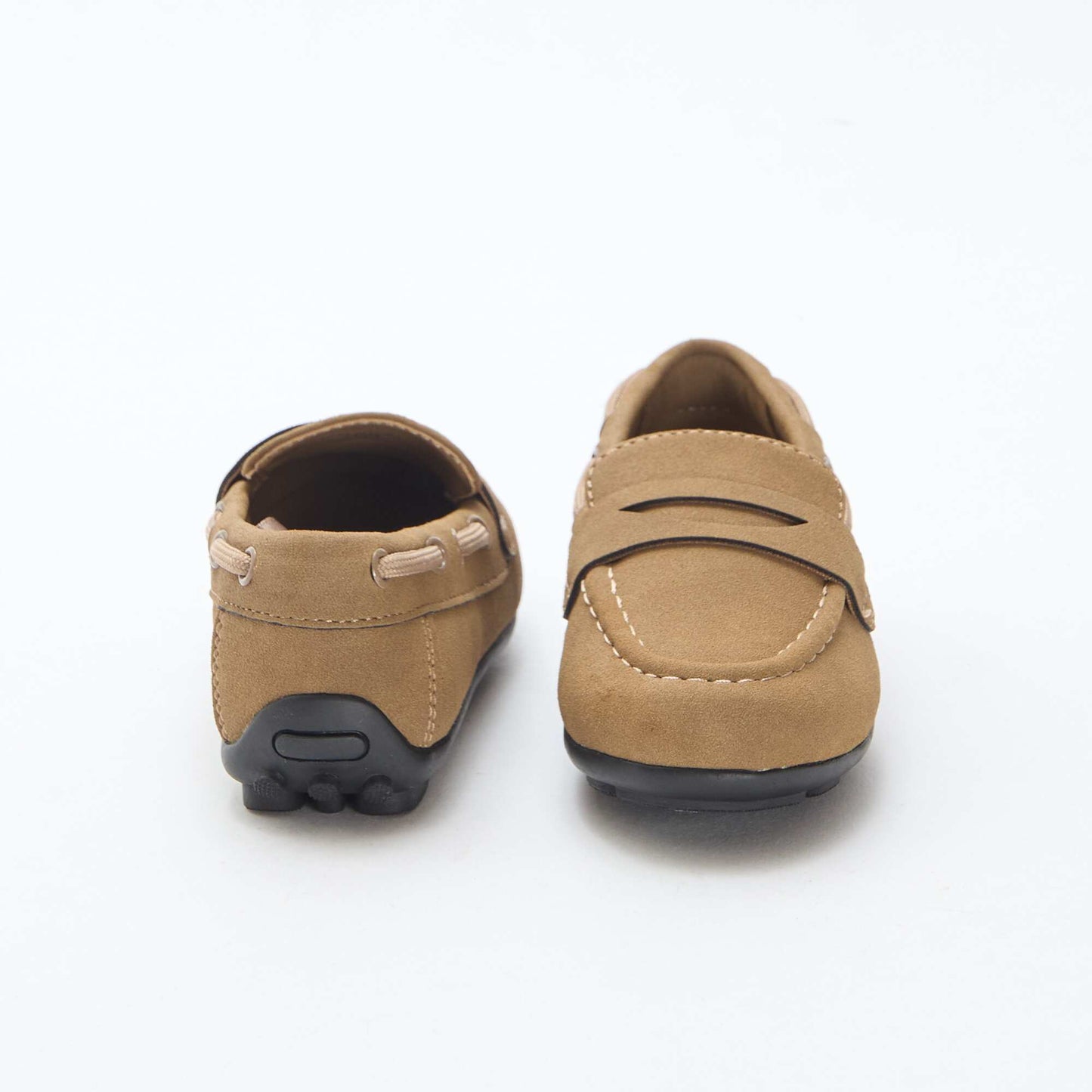 Mocassins unis MARRON