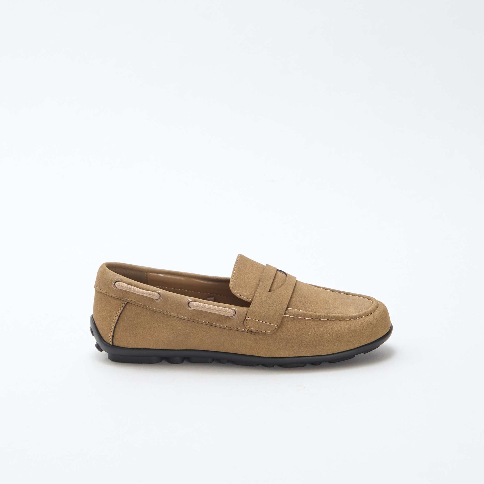 Mocassins unis MARRON