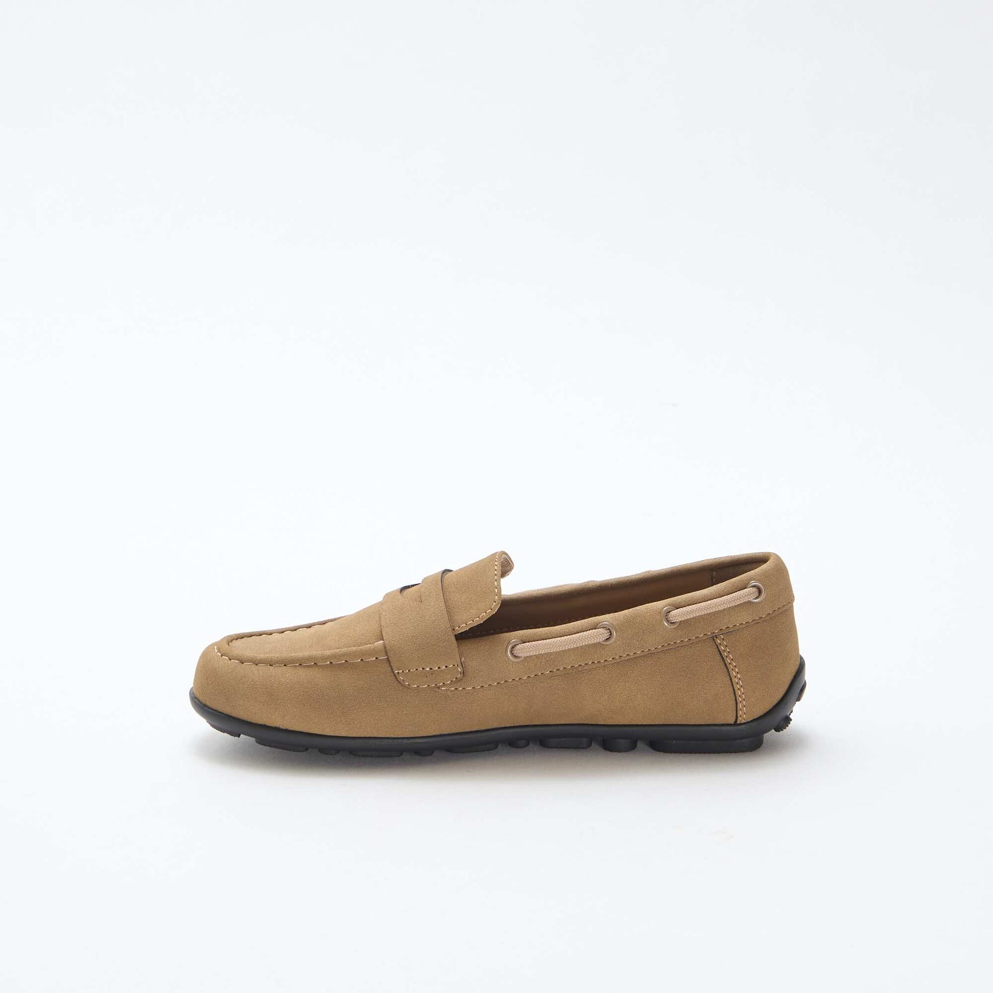Mocassins unis MARRON