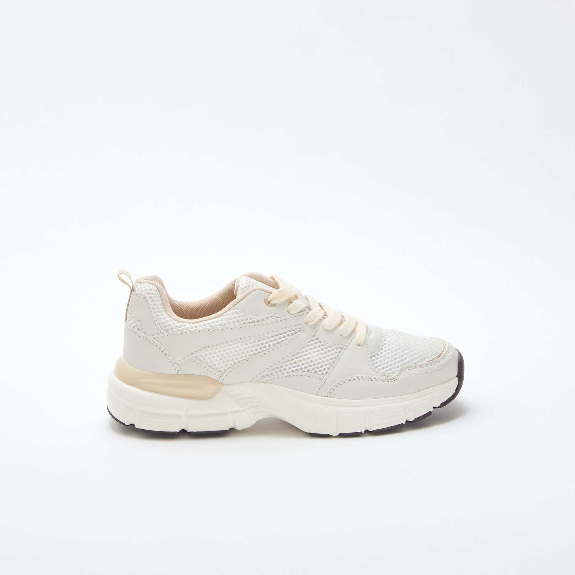 Baskets basses style running BEIGE