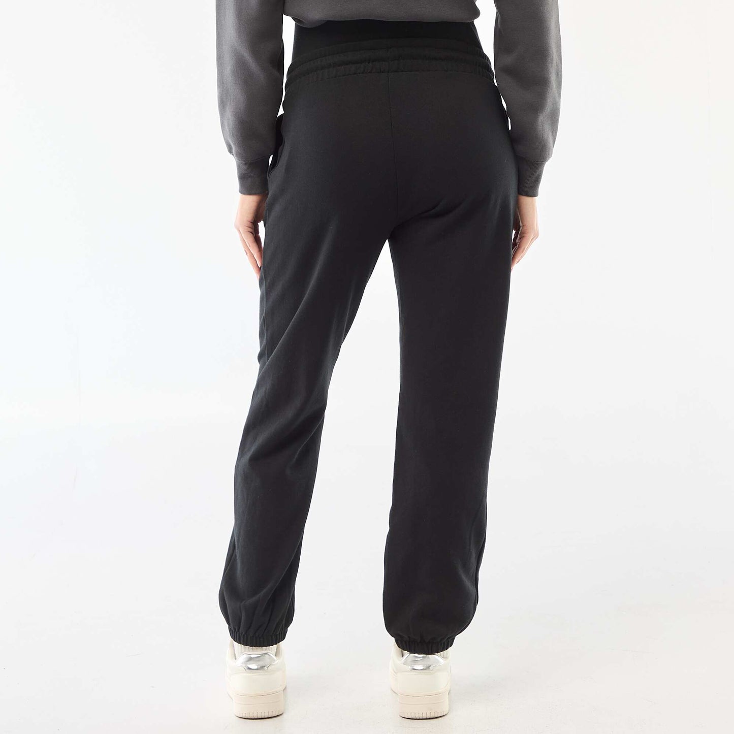 Jogging de maternité en french terry NOIR