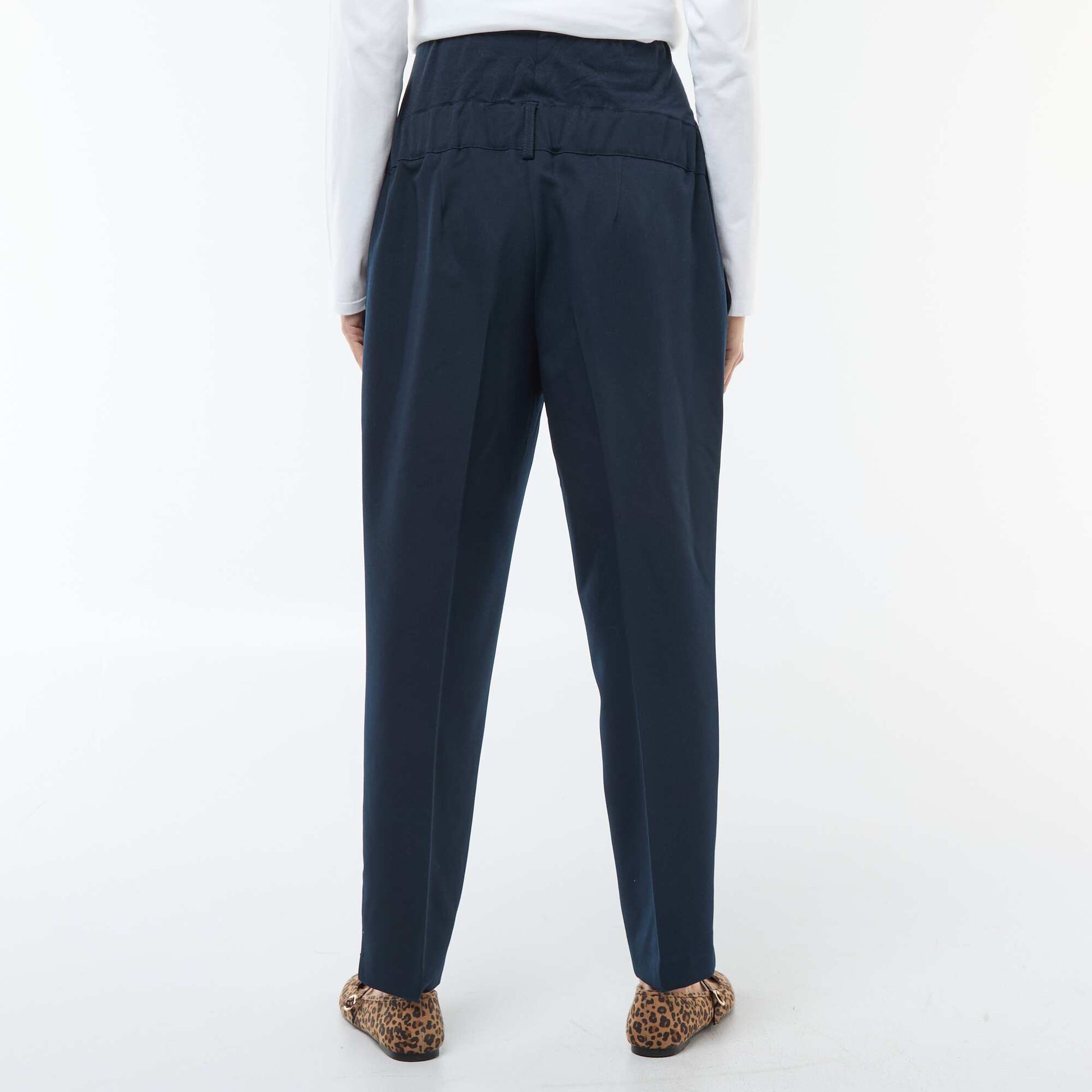 Pantalon de maternité large en maille Milano BLEU