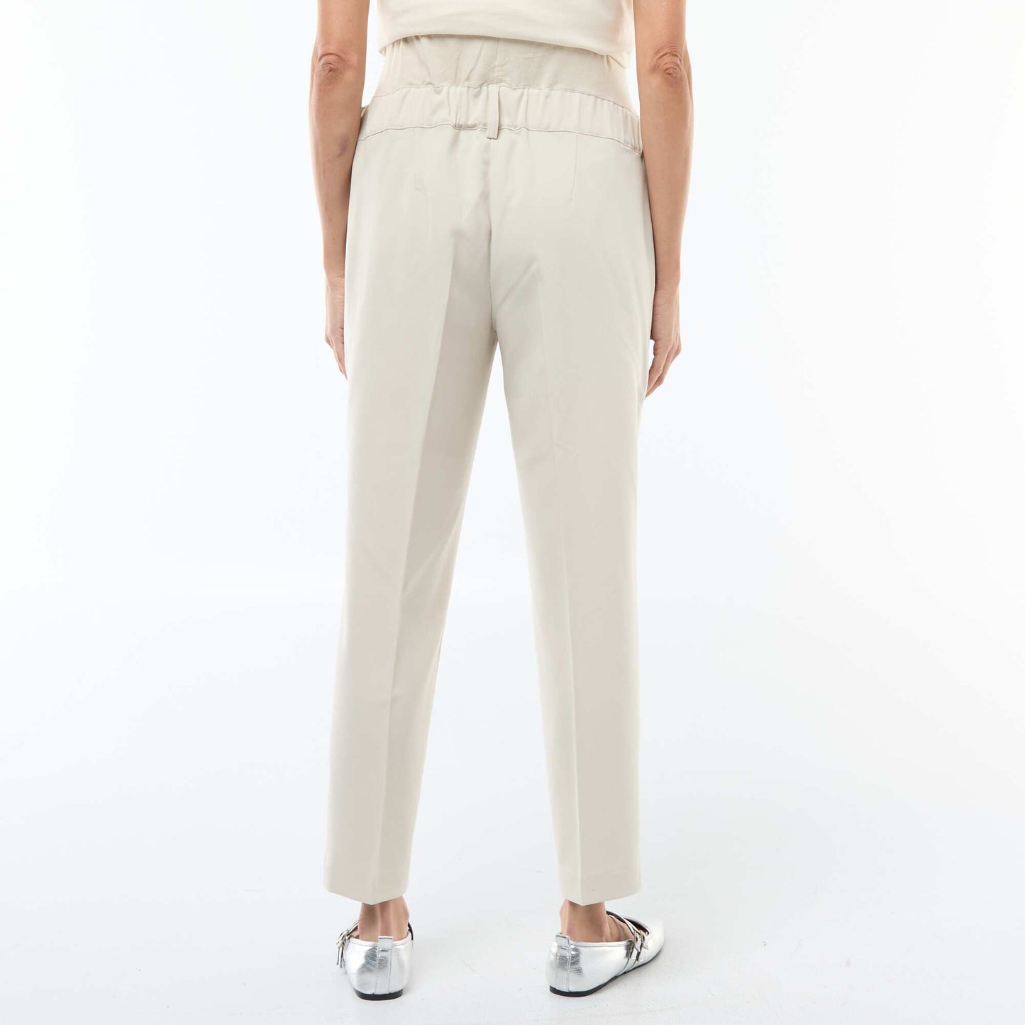 Pantalon de maternité large en maille Milano GRIS