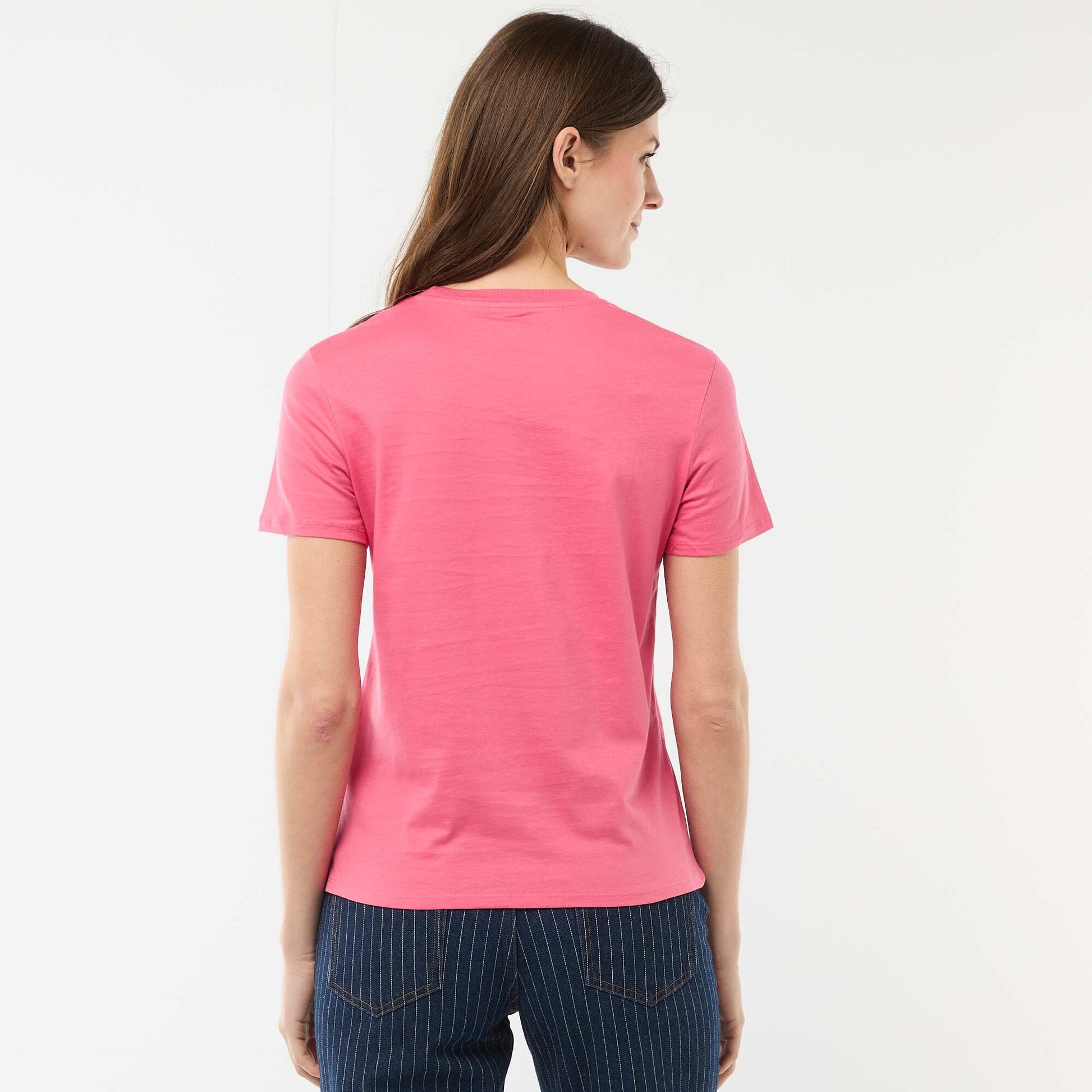 Tee-shirt en jersey manches courtes ROSE