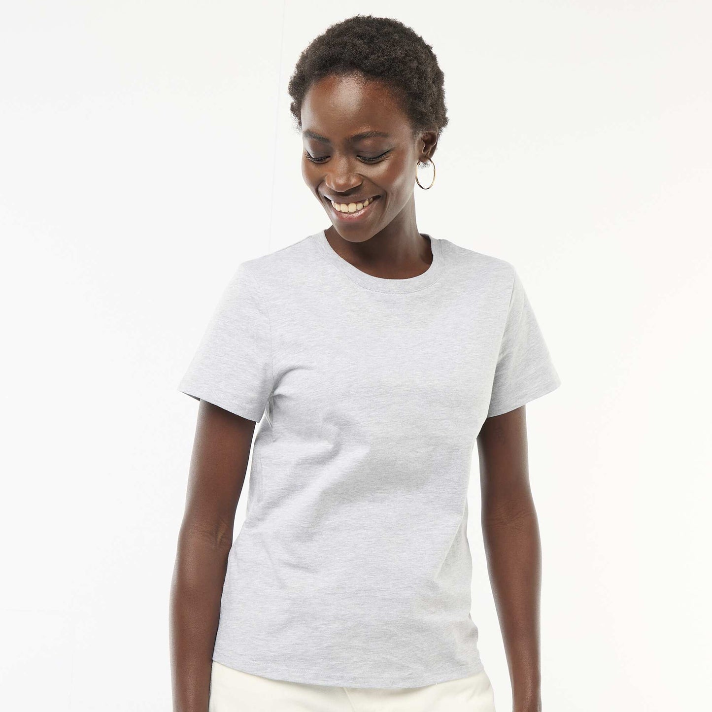 Tee-shirt en jersey manches courtes GRIS