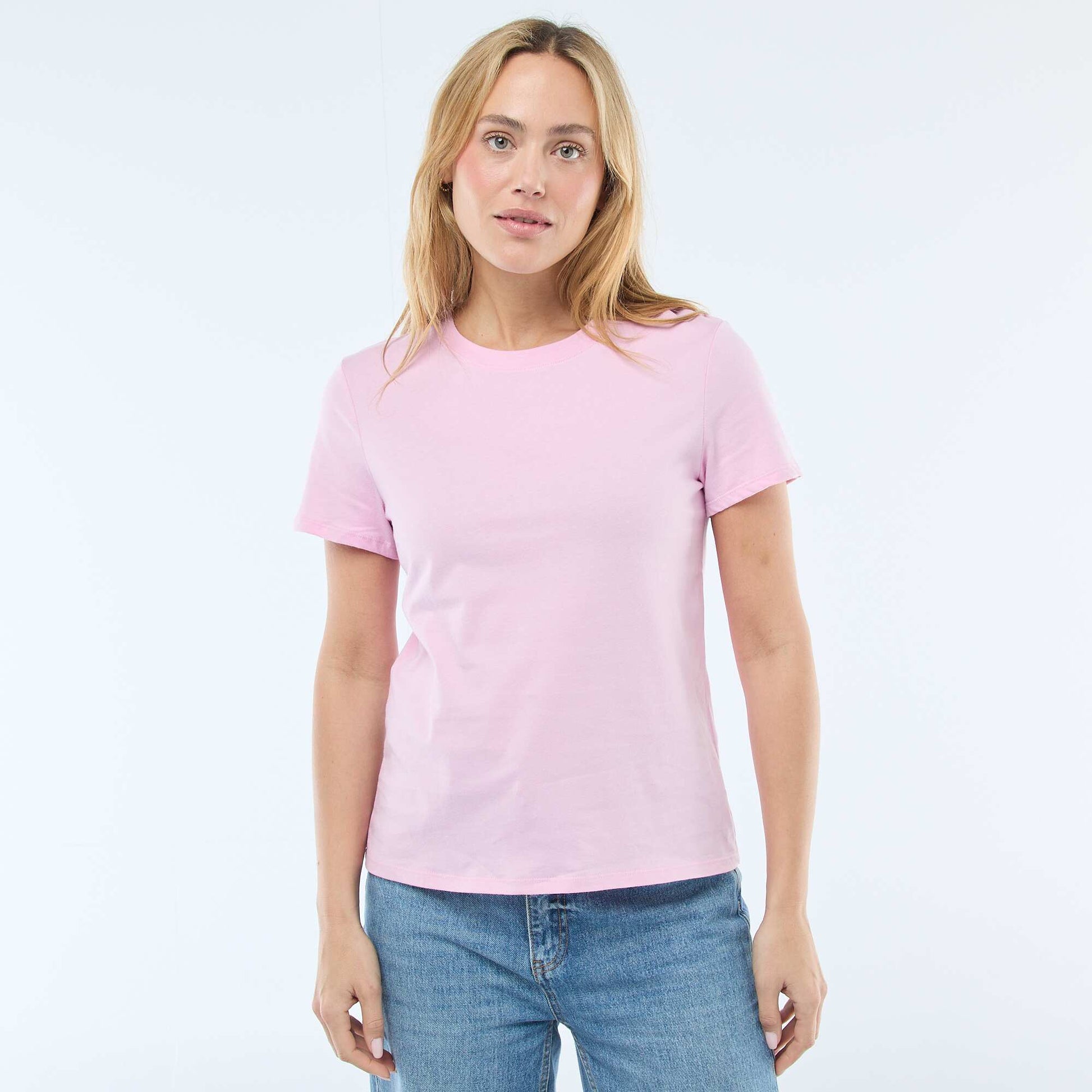 Tee-shirt en jersey manches courtes ROSE