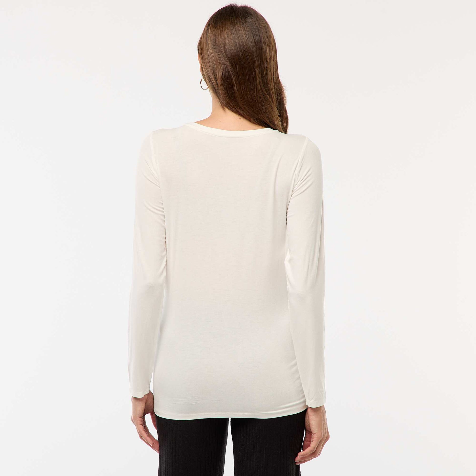 Tee-shirt d'allaitement chiné BLANC