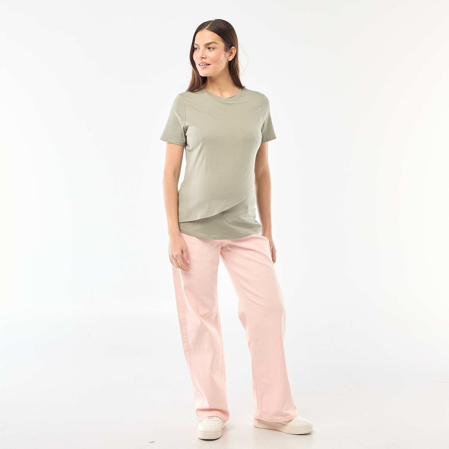 Tee-shirt basique d'allaitement VERT
