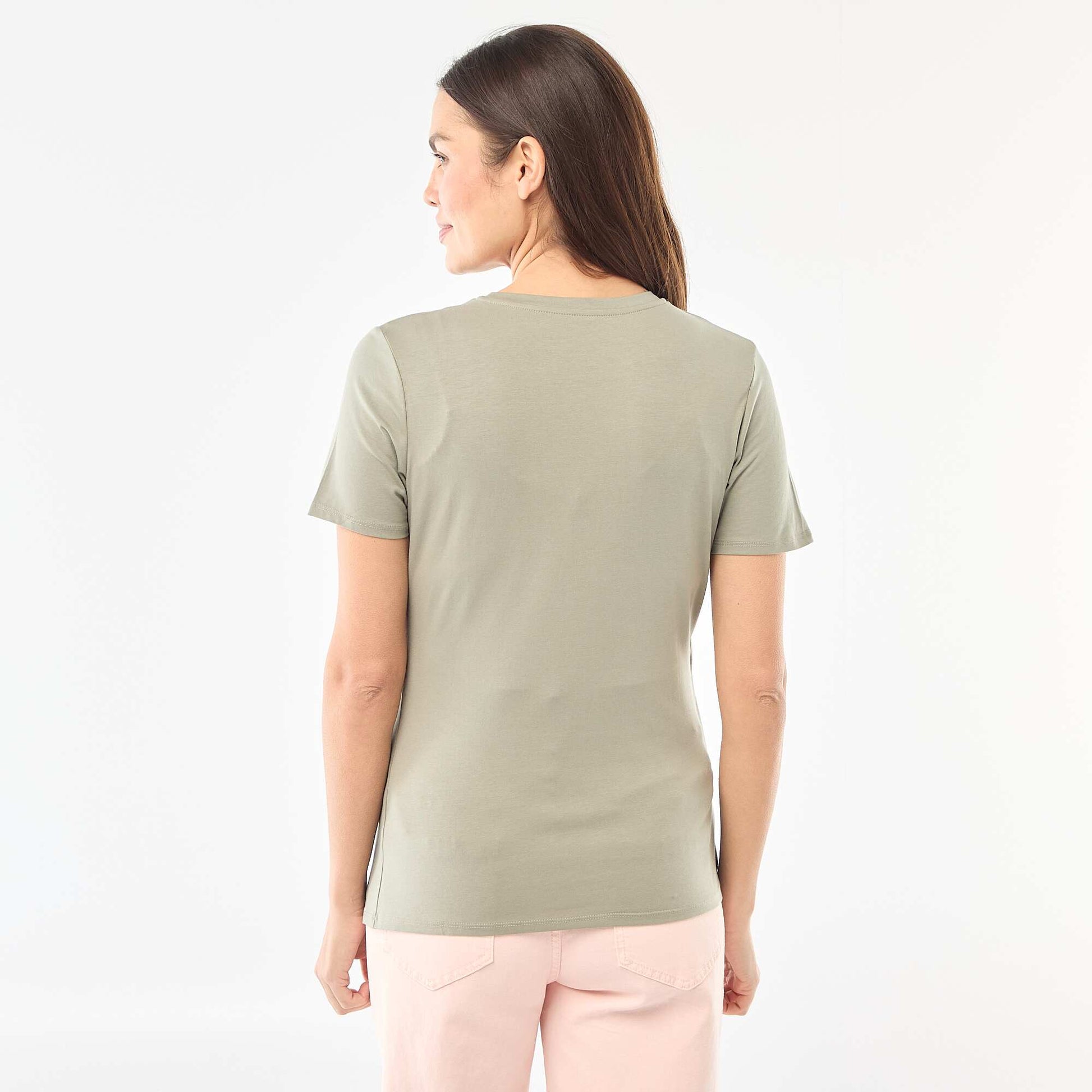 Tee-shirt basique d'allaitement VERT