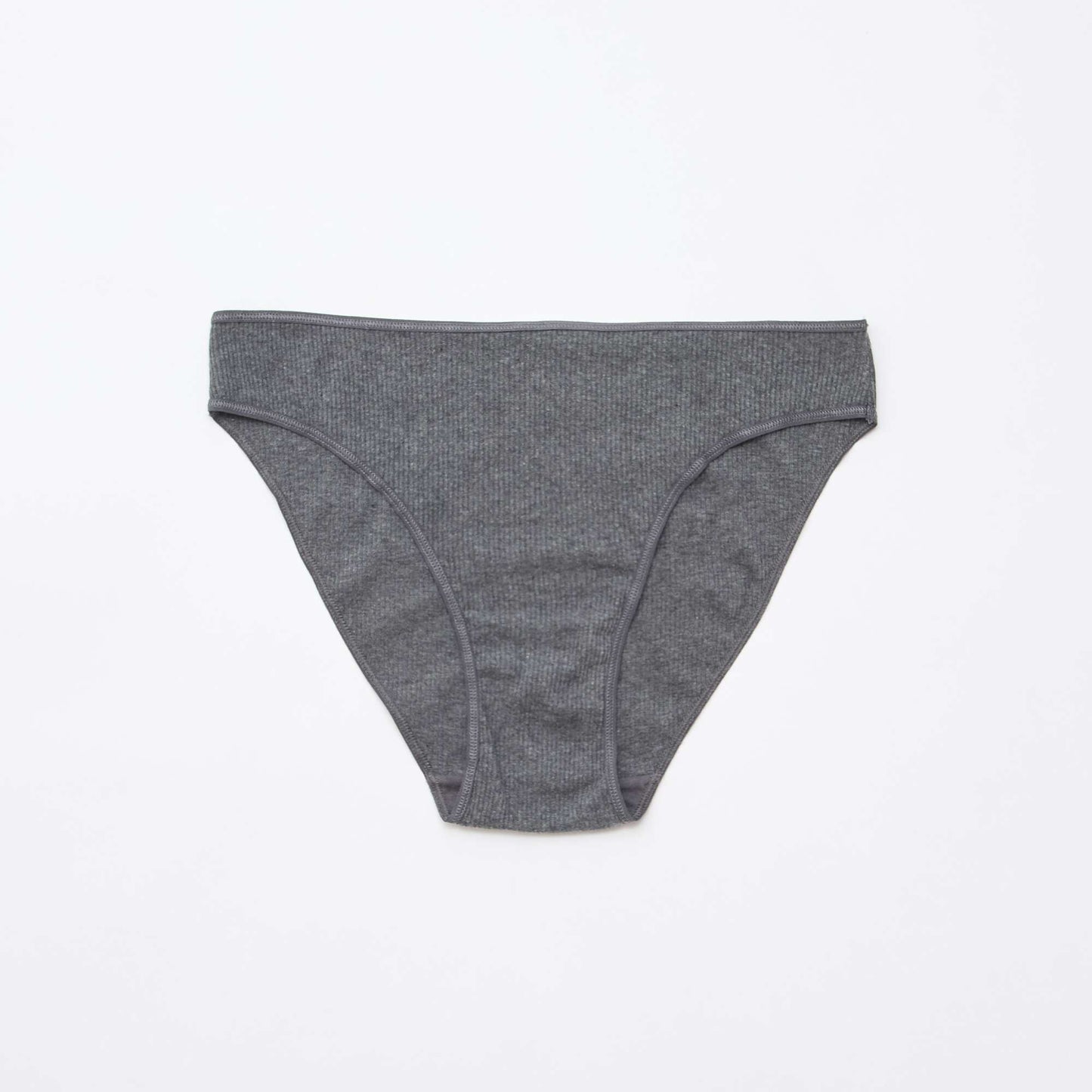 Lot de 5 culottes en maille côtelée GRIS