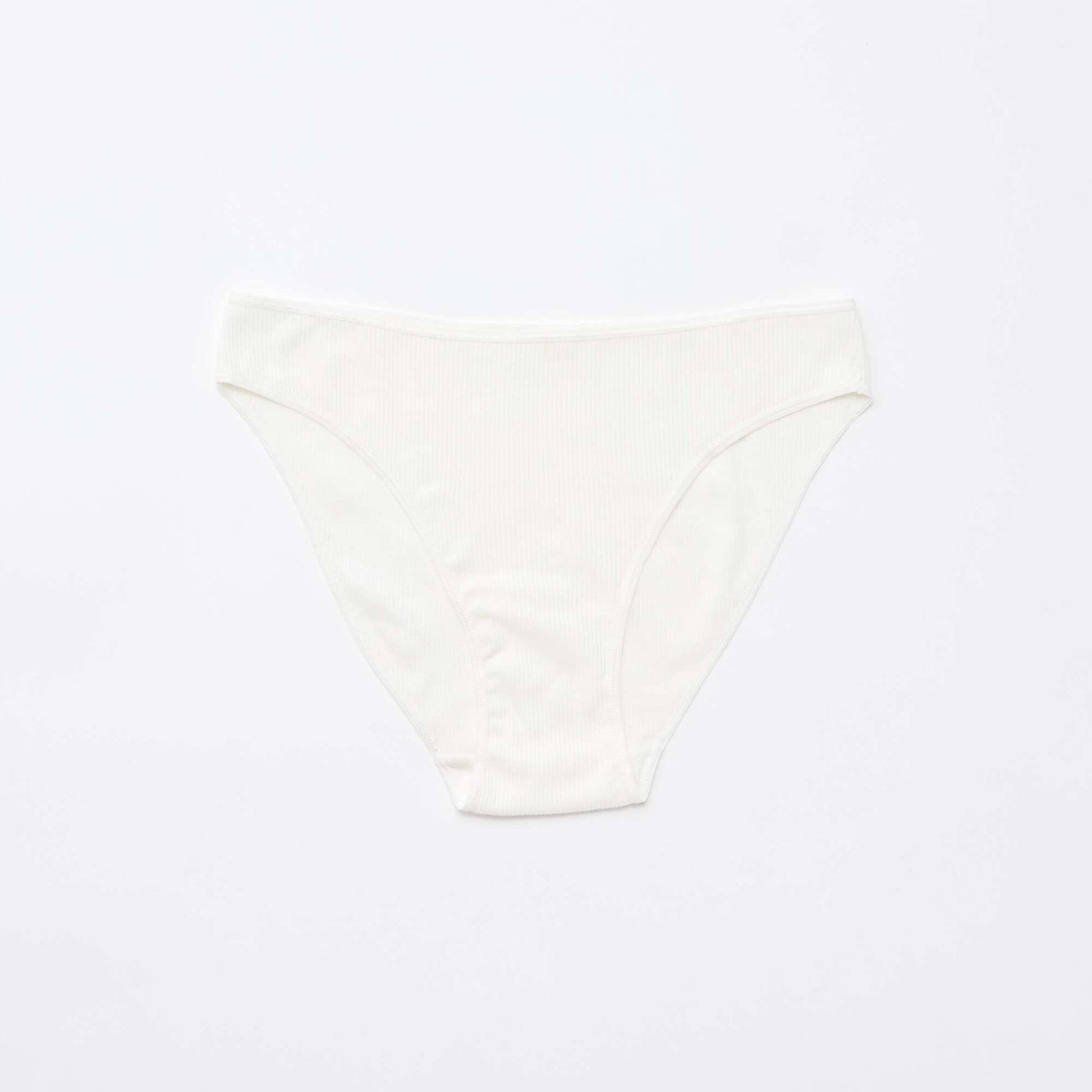 Lot de 5 culottes en maille côtelée GRIS