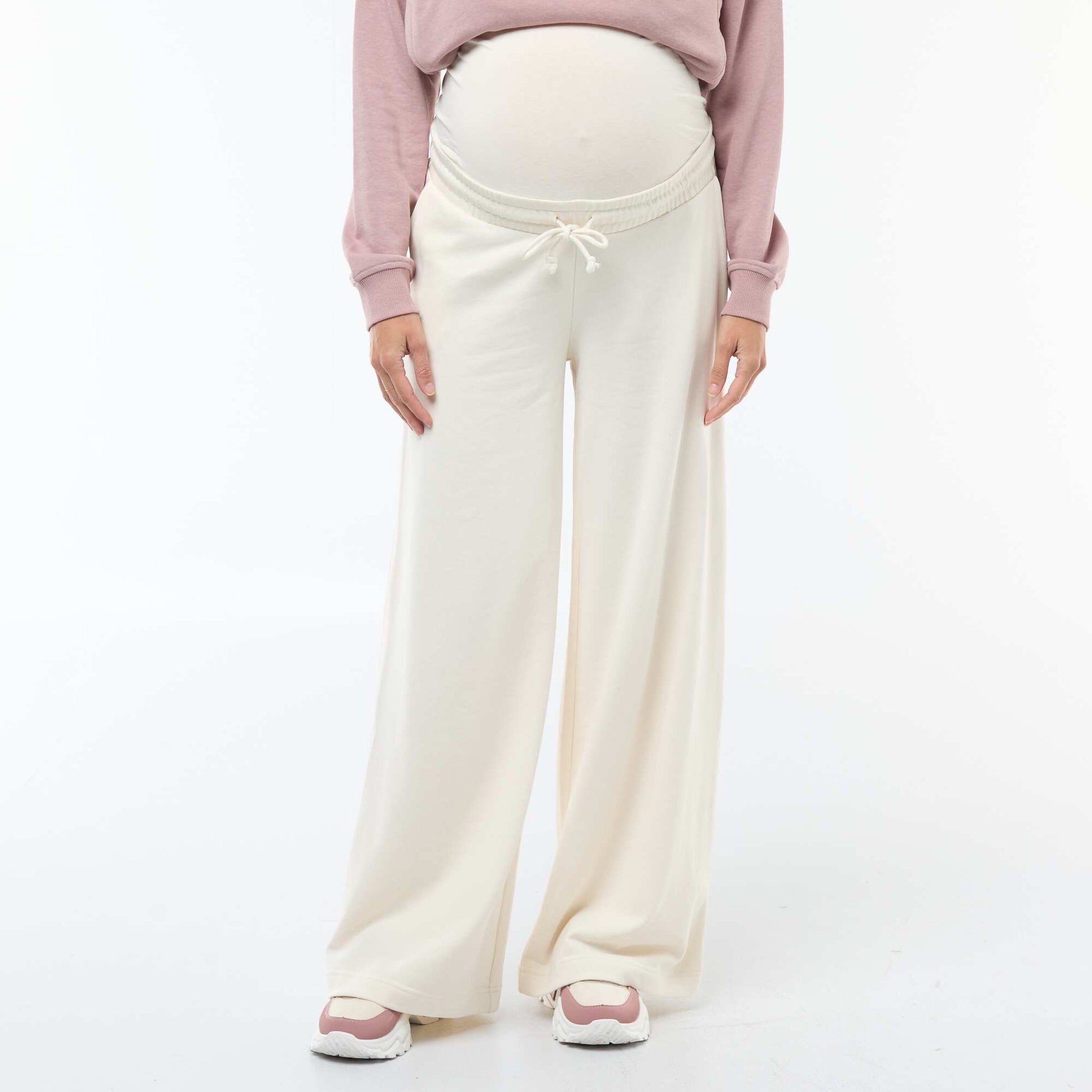 Pantalon de jogging de maternité BLANC