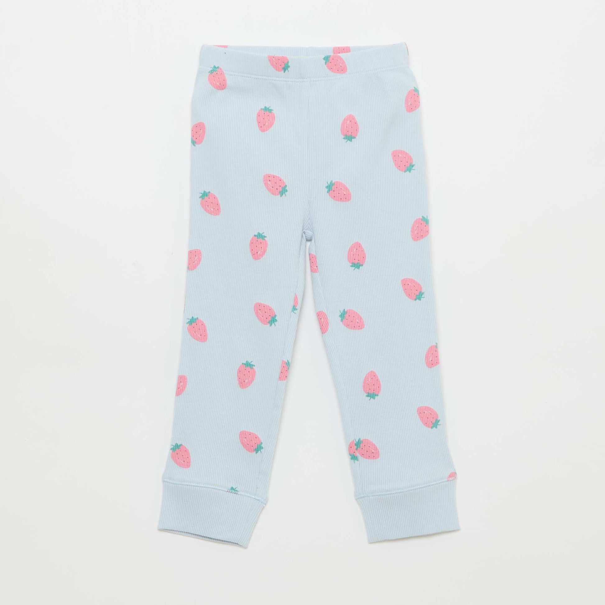 Ensemble pyjama en coton côtelé - 2 pièces BLEU